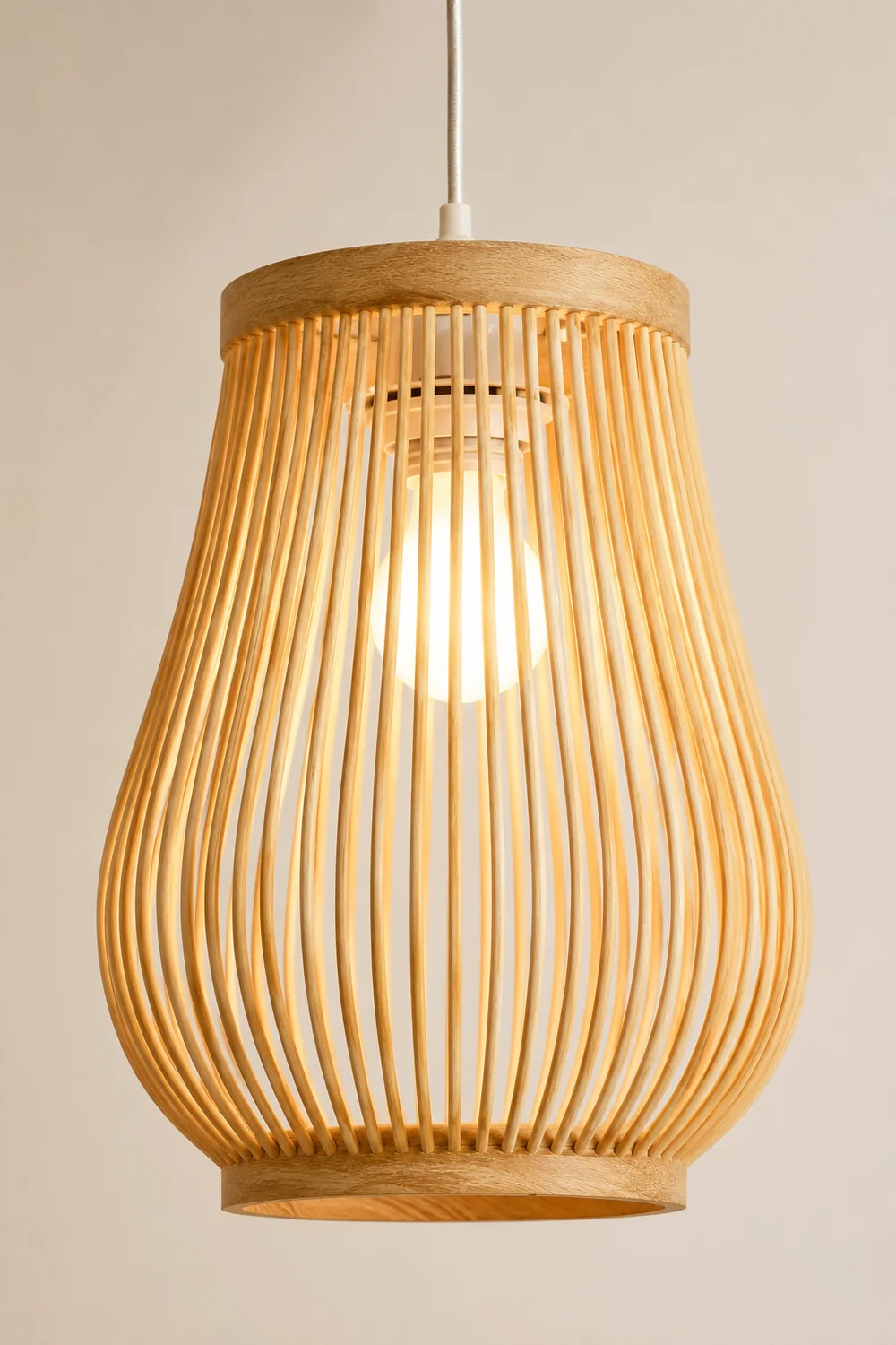 Muto Designer Handmade Weave Bamboo Pendant Light - Lumpaz