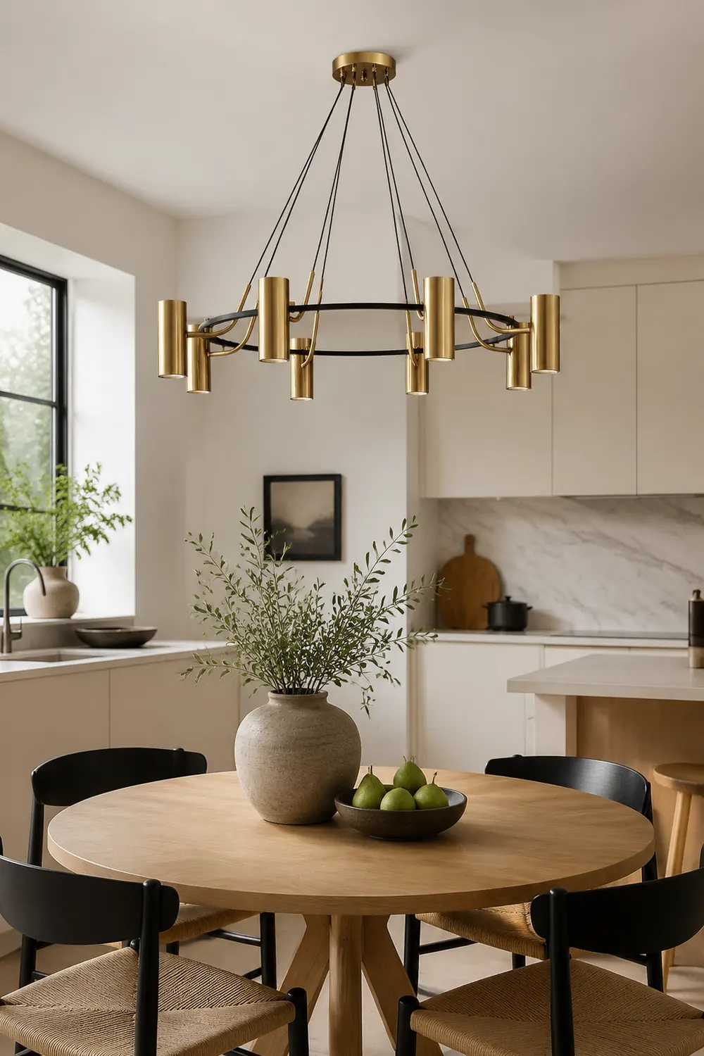 Weiss Modern Spotlight Metal Pendant Light, Gold - Lumpaz