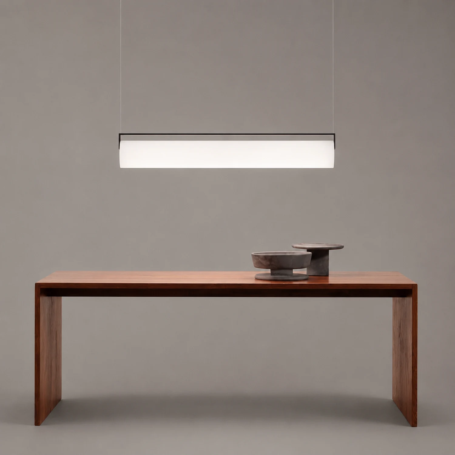 Edge Desinger Cylindrical Shape Linear Pendant Light, 36.6"/48" - Lumpaz