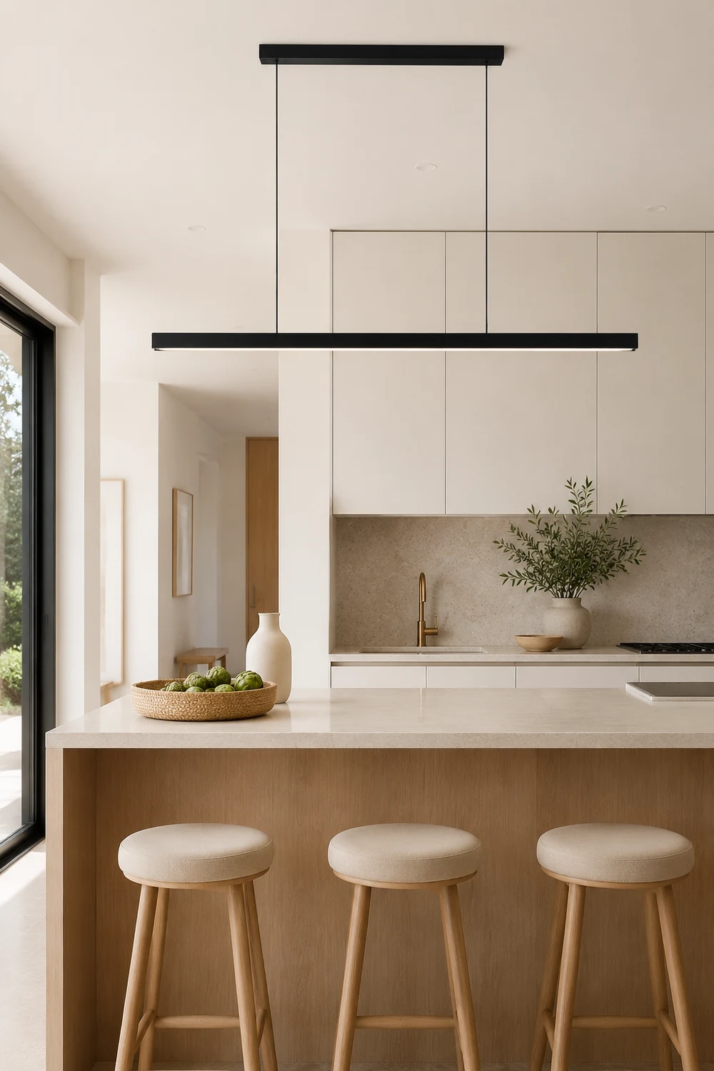 Edge Minimalist Pendant Light Linear Dimmable - Lumpaz