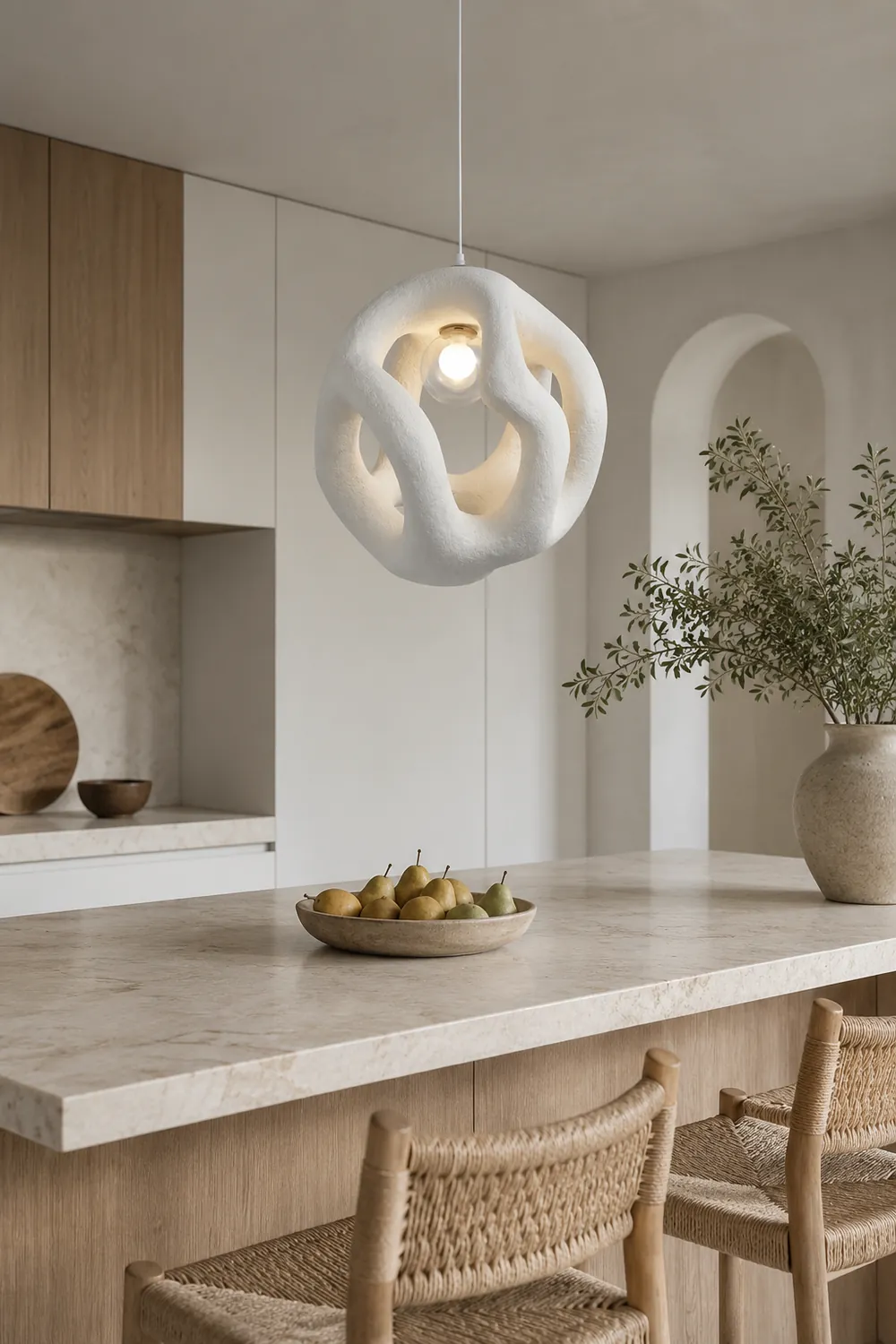 Byers Modern Metal/Resin White/Black Pendant Light - Lumpaz