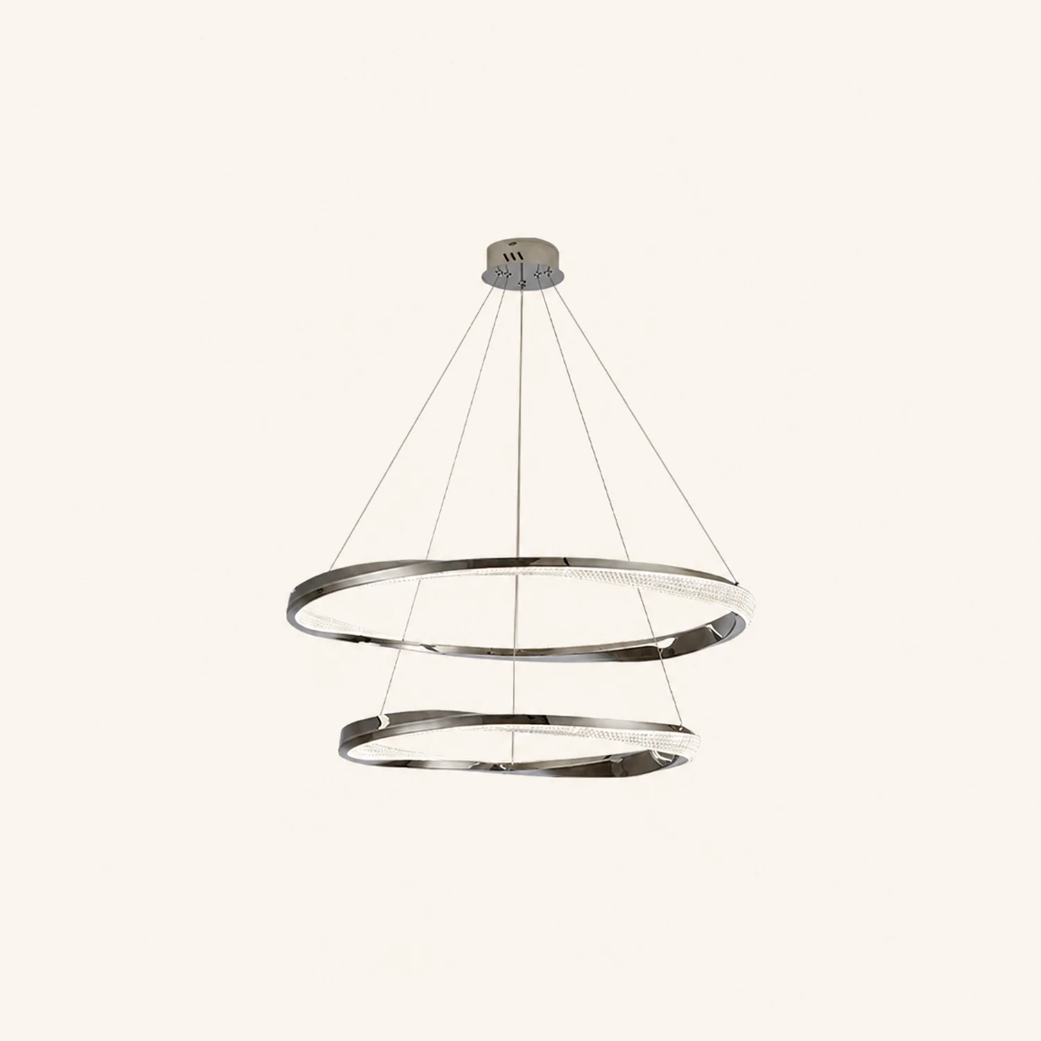 Arisha Minimalist  Ring Spiral Shape Metal Pendant Light,Gold - Lumpaz
