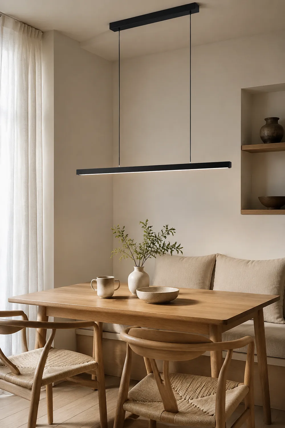 Edge Minimalist Pendant Light Linear Dimmable - Lumpaz