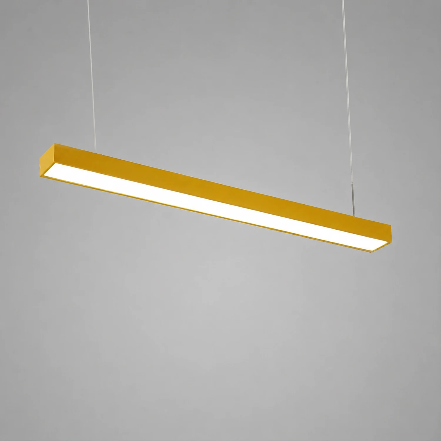 Edge Office Linear Minimalist Rectangular Pendant Light - Lumpaz