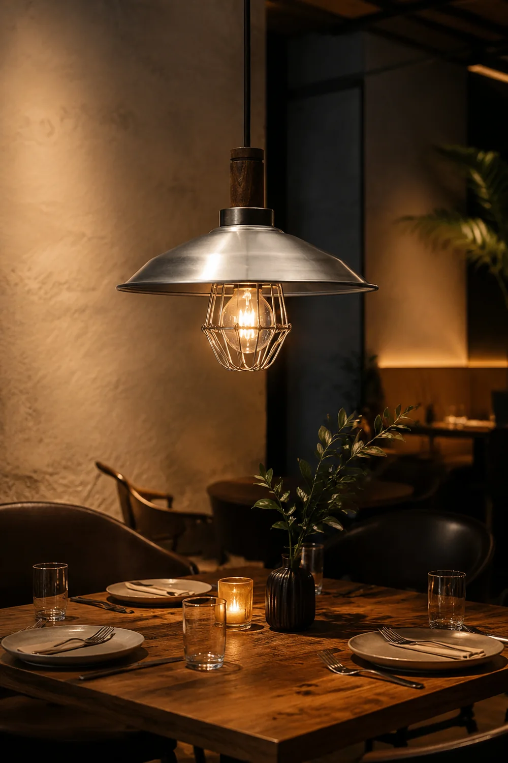 Alessio Industrial Vintage Pendant Light Metal Kitchen Restaurant - Lumpaz