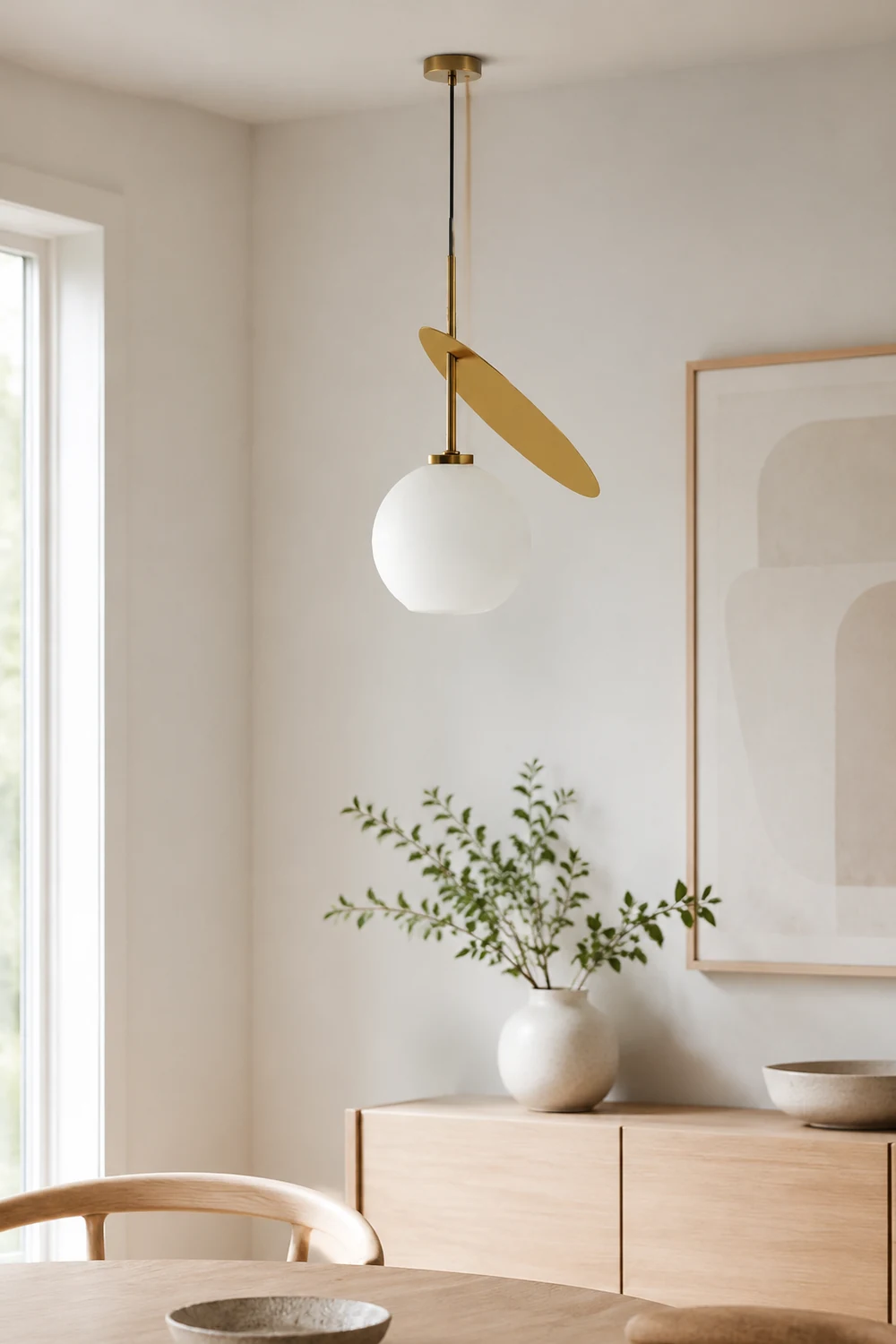 Valentina Cherry Pendant Light, Metal & Glass, 3 Color - Lumpaz