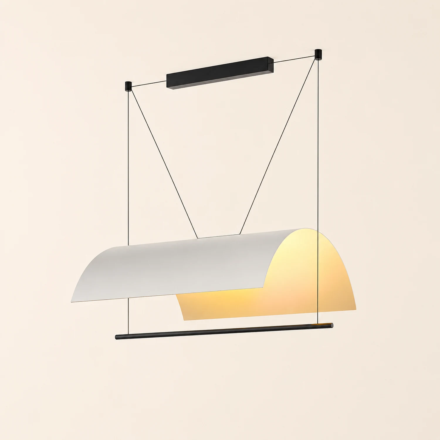Edge Minimalist Linear Metal Pendant Light - Lumpaz