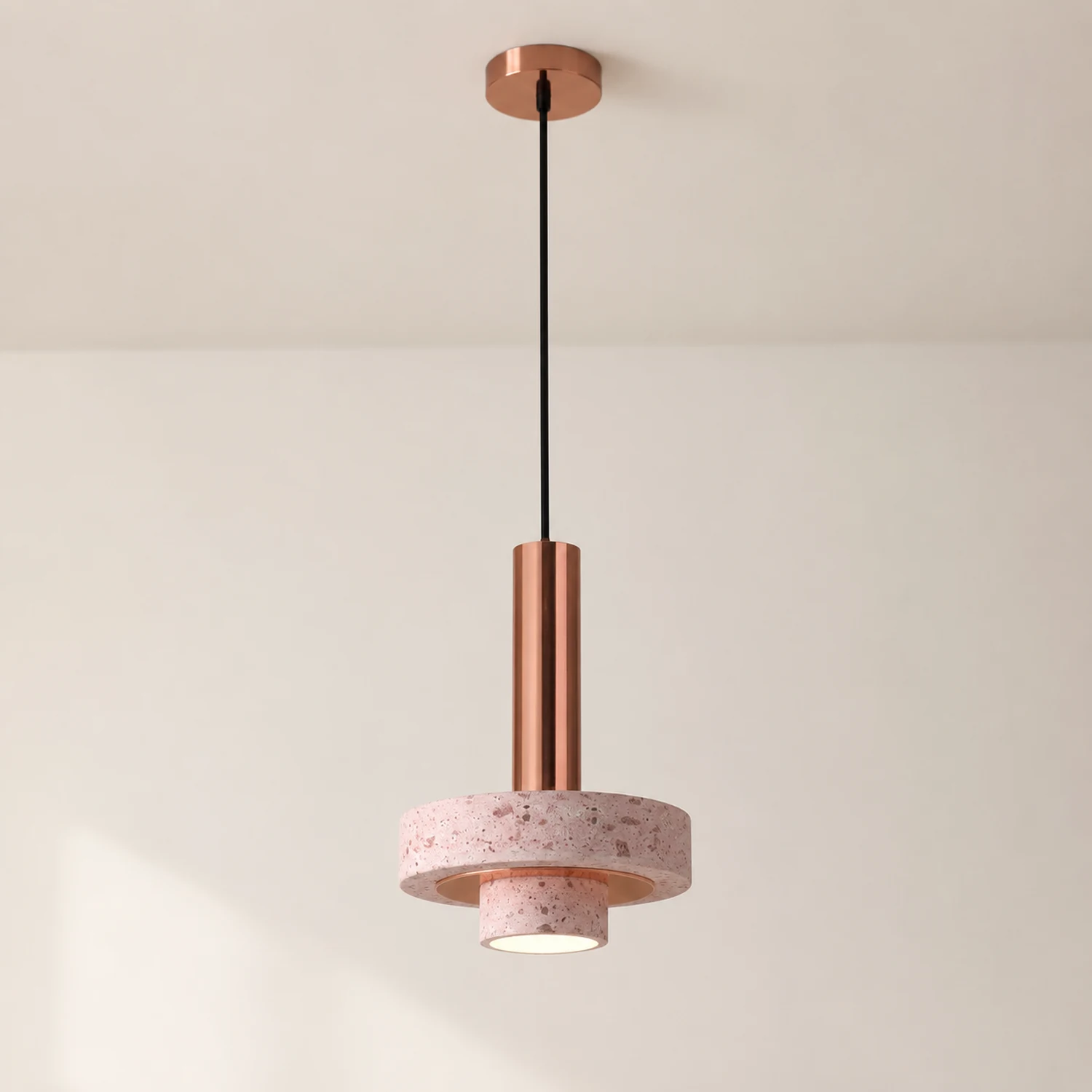 Zaid Modern LED Art Deco Colorful Pendant Light, Terrazzo - Lumpaz