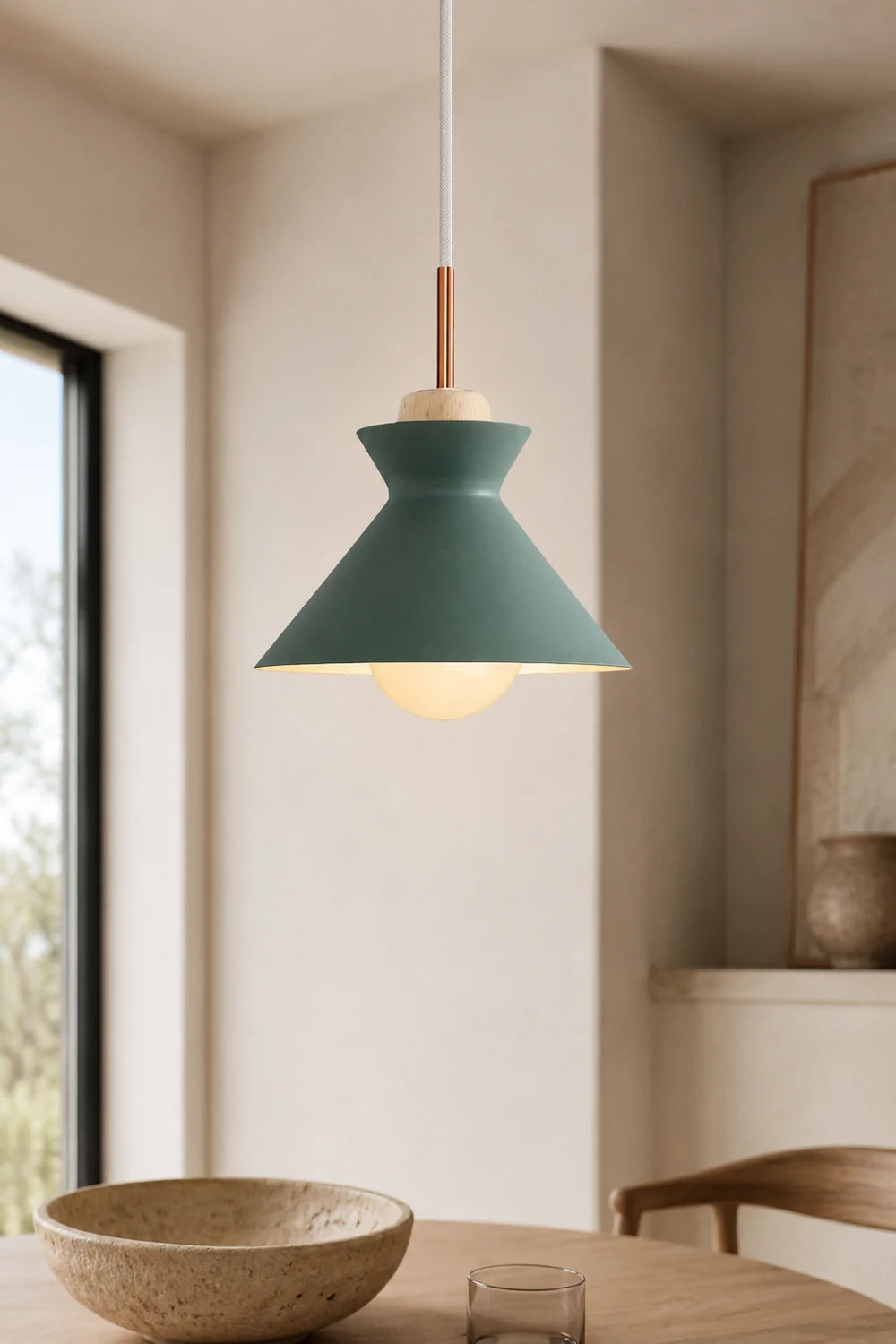 Morandi Geometric Colorful Pendant Light, Metal, Kitchen Island - Lumpaz