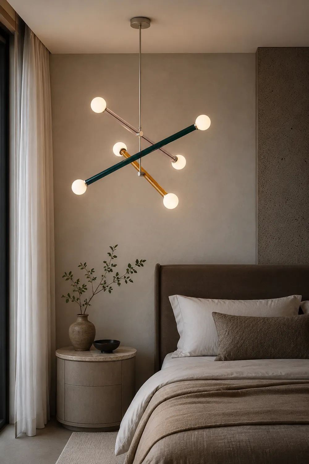 Avi Modern Metal/Glass Creative Children Bedroom Pendant Light Adjustable - Lumpaz