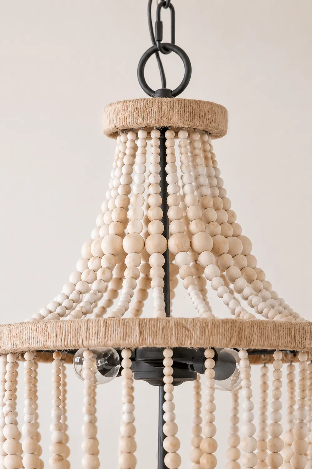 Alessio Design LED Pendant Light White/Wood Metal/Wood Bed/Living/Childrensroom - Lumpaz