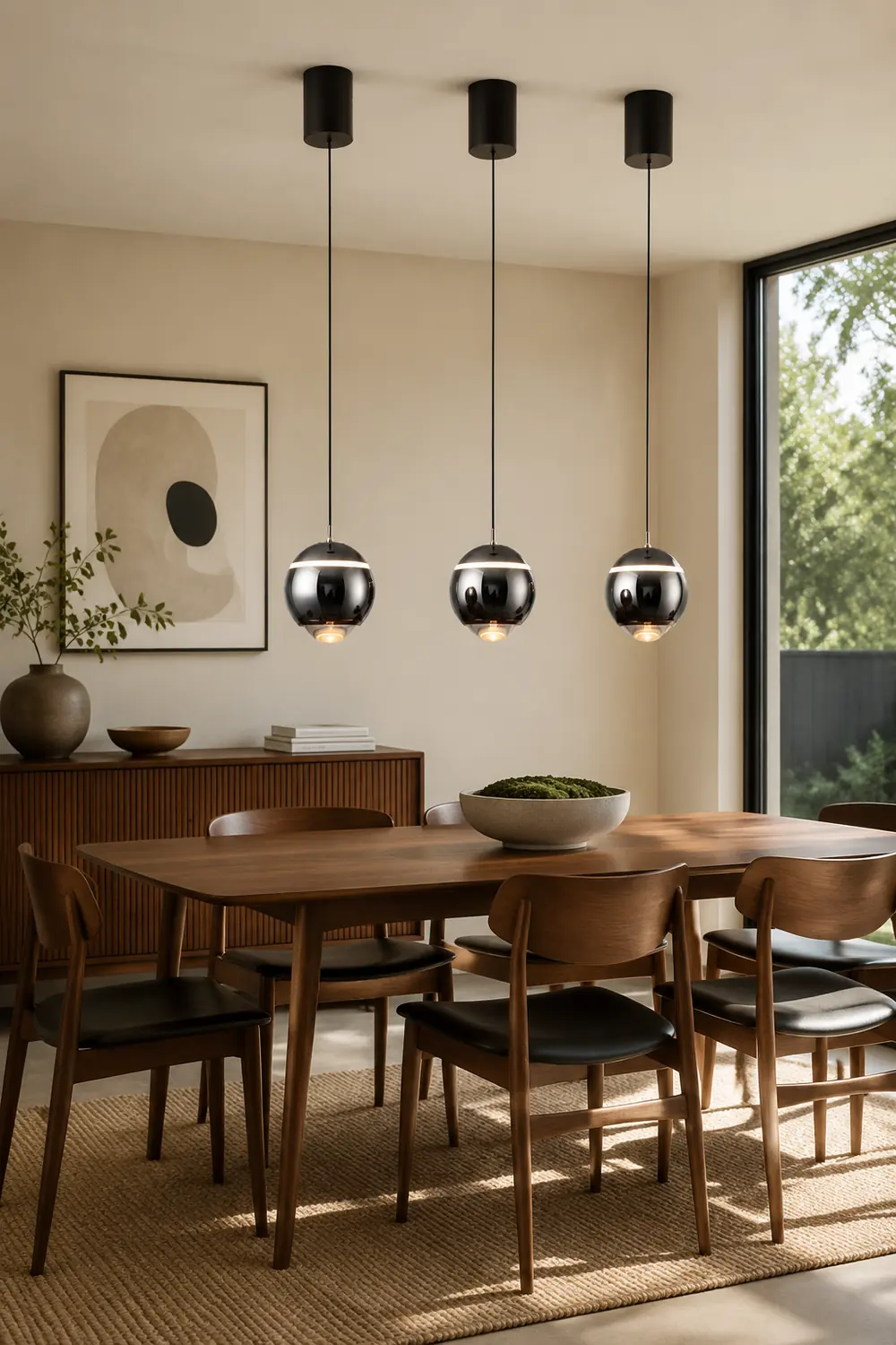 Valentina Modern Round LED Pendant Light, Kitchen Island - Lumpaz