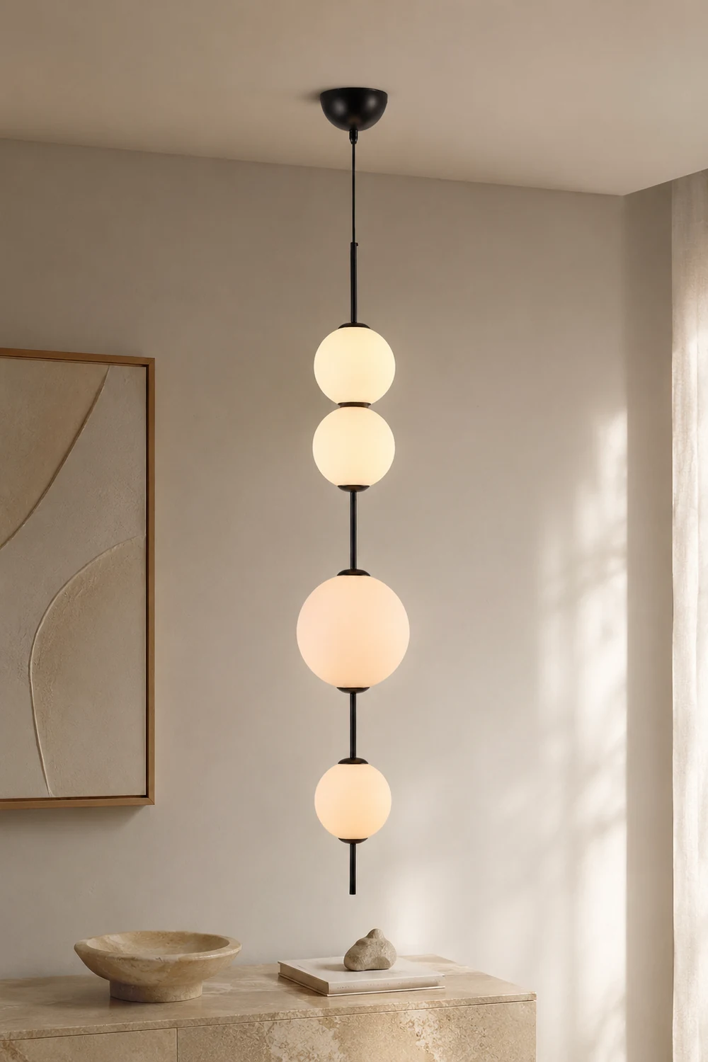 Valentina Creative Ball Pendant Light, Metal & Glass, 3 Styles - Lumpaz