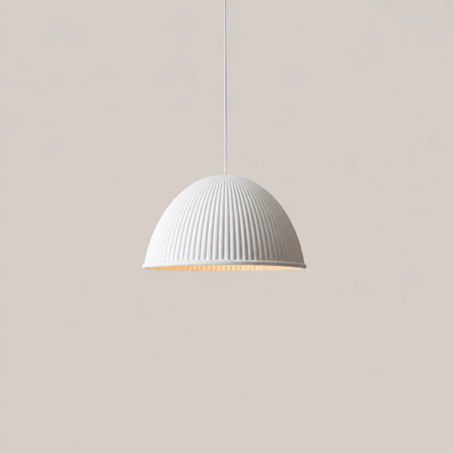 Morandi Modern Semi Resin Pendant Light, Gray/Black/White - Lumpaz
