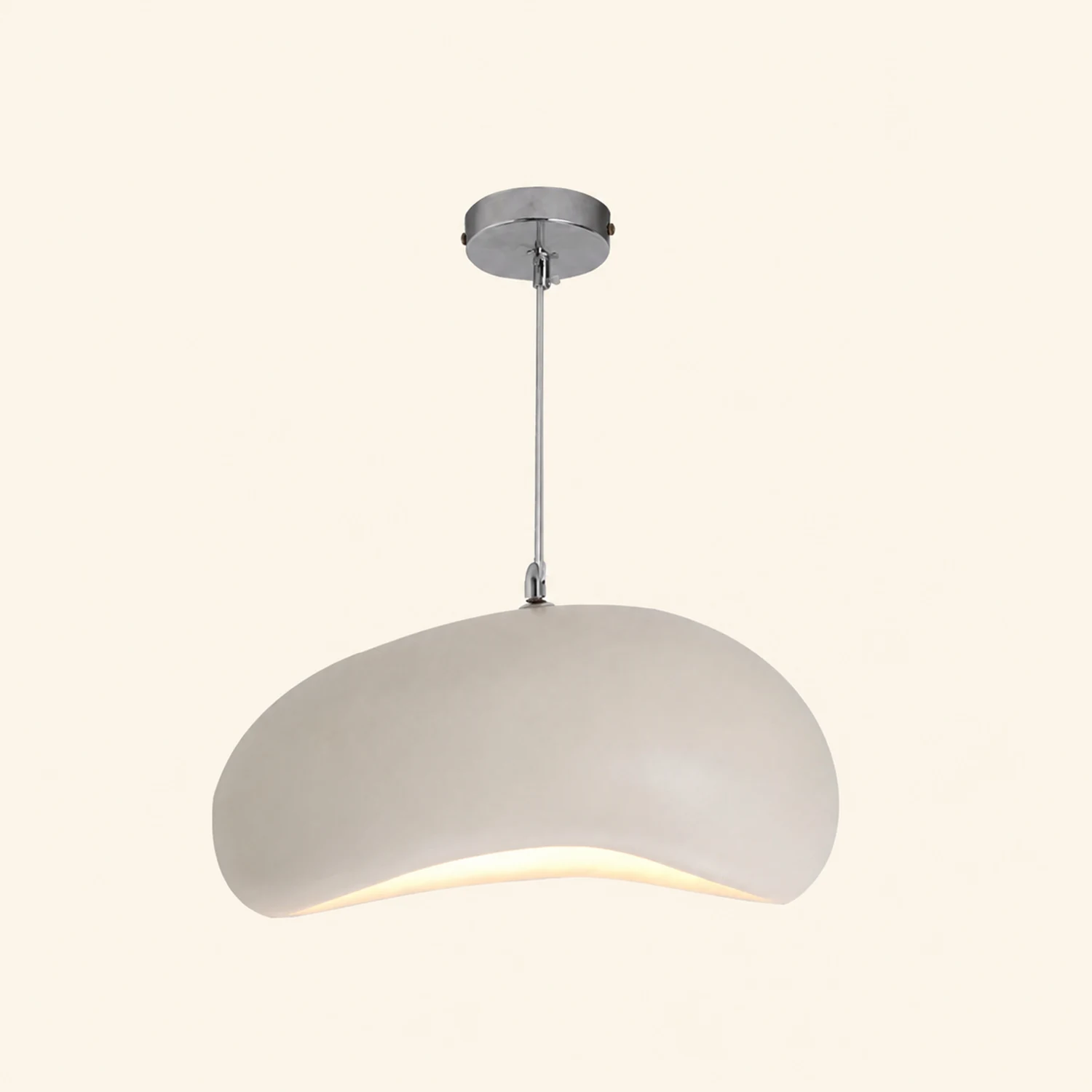 Byers Wabi Sabi Bread Shape Resin Pendant Light, 4 Color - Lumpaz