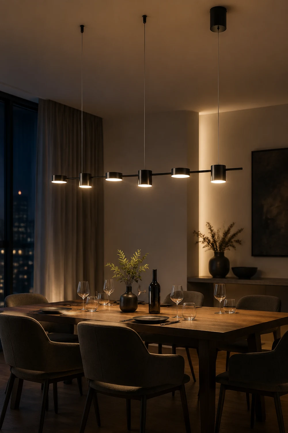 Weiss Minimalist Multi Metal Pendant Light, Black/Gold - Lumpaz