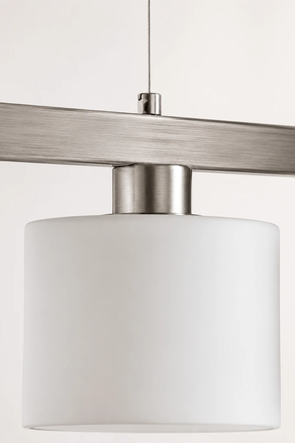 Zaid White Cluster Pendant Light, 3 Heads, Metal/Glass - Lumpaz