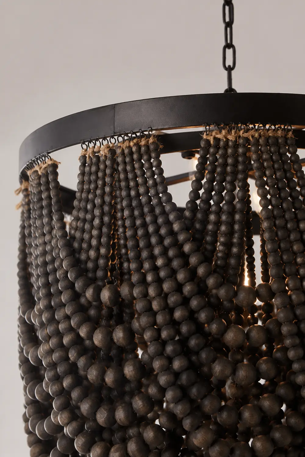 Alessio LED Pendant Lights Black/Rust/White Wood/Metal Living Room/Badroom - Lumpaz