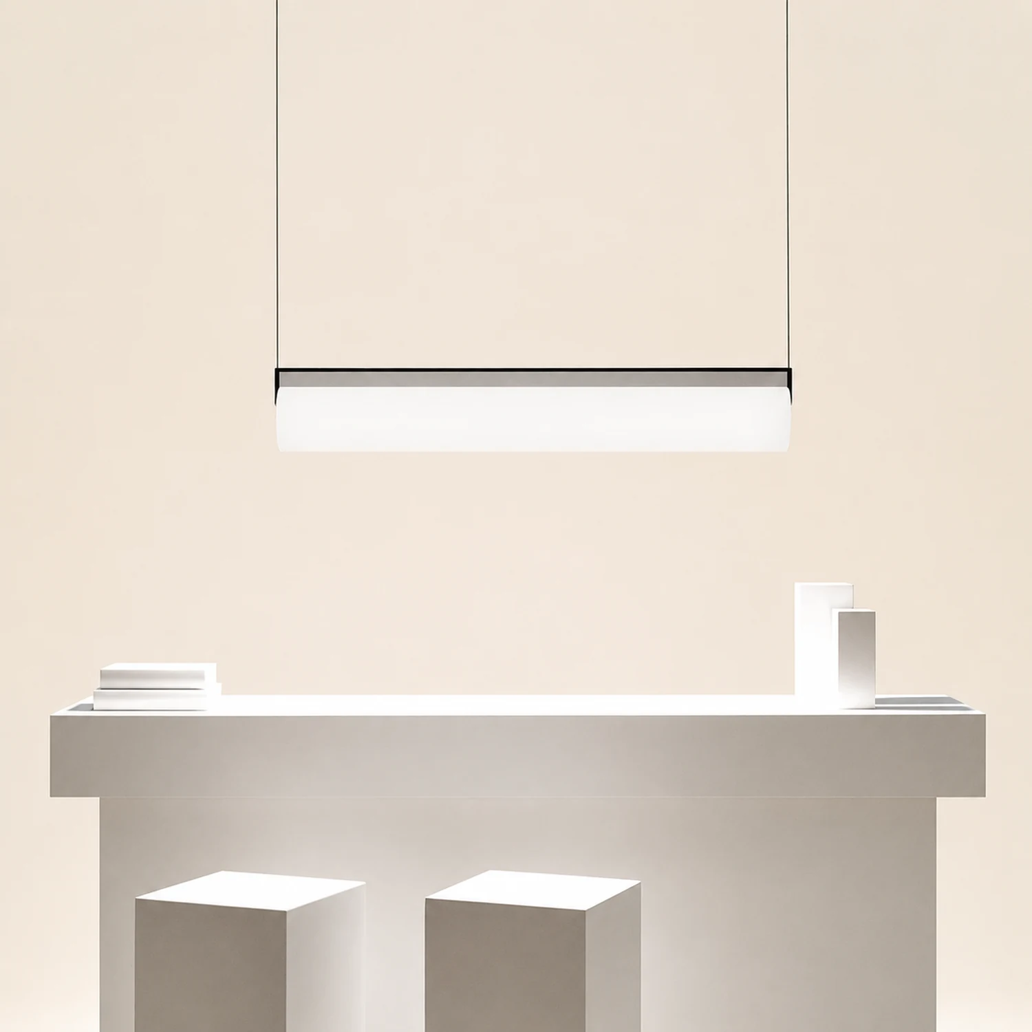Edge Desinger Cylindrical Shape Linear Pendant Light, 36.6"/48" - Lumpaz