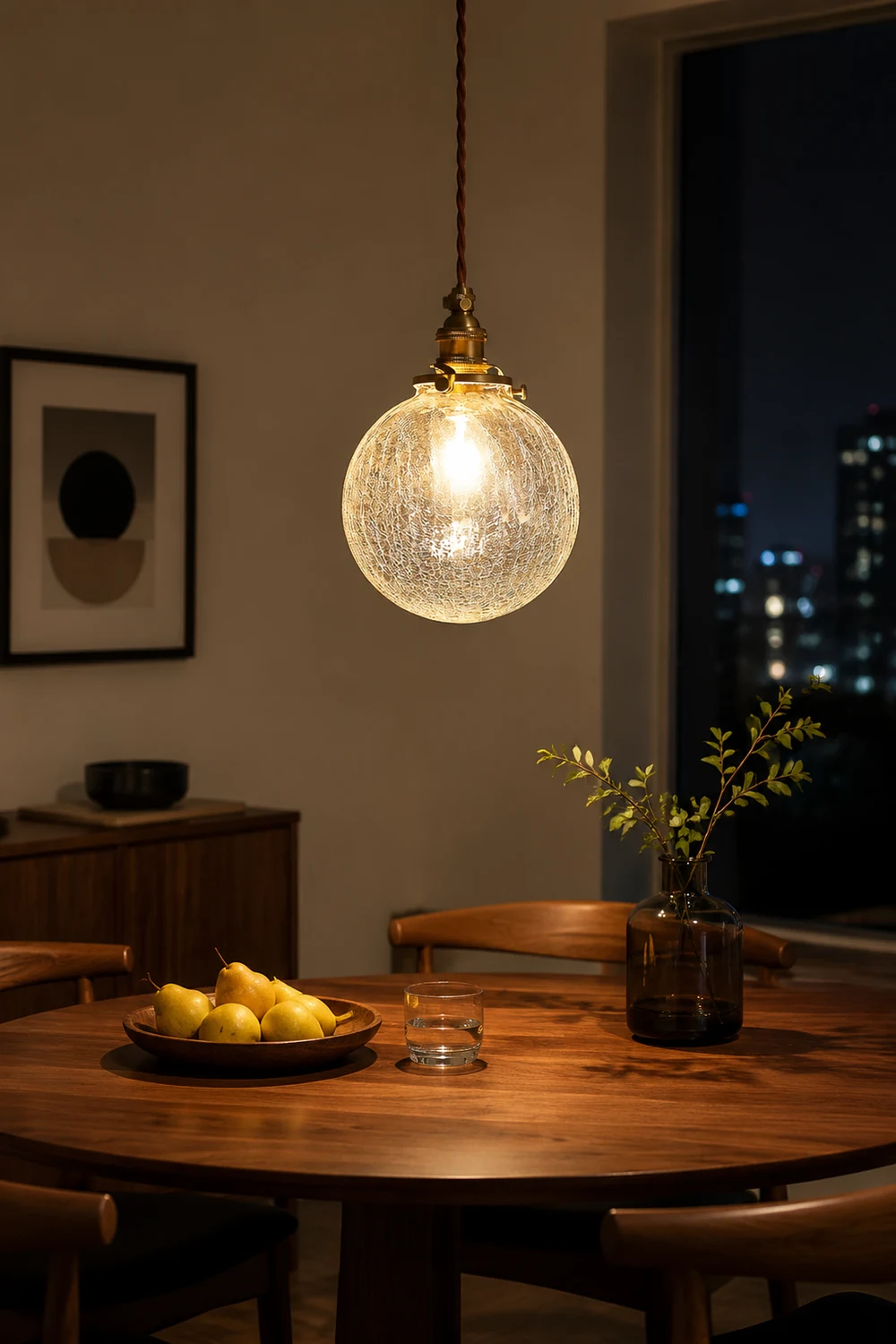 Hailie Retro Luxury Clear Glass Pendant Light - Lumpaz