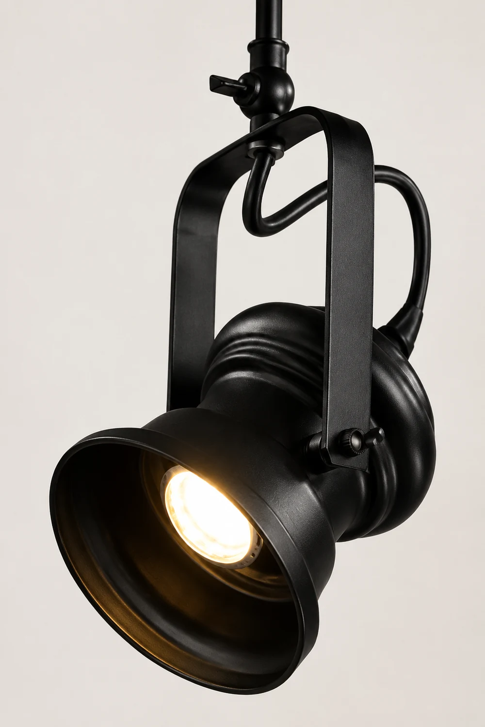 Alessio Industrial Style Rotatable Semi-Flush Mount Ceiling Light - Lumpaz