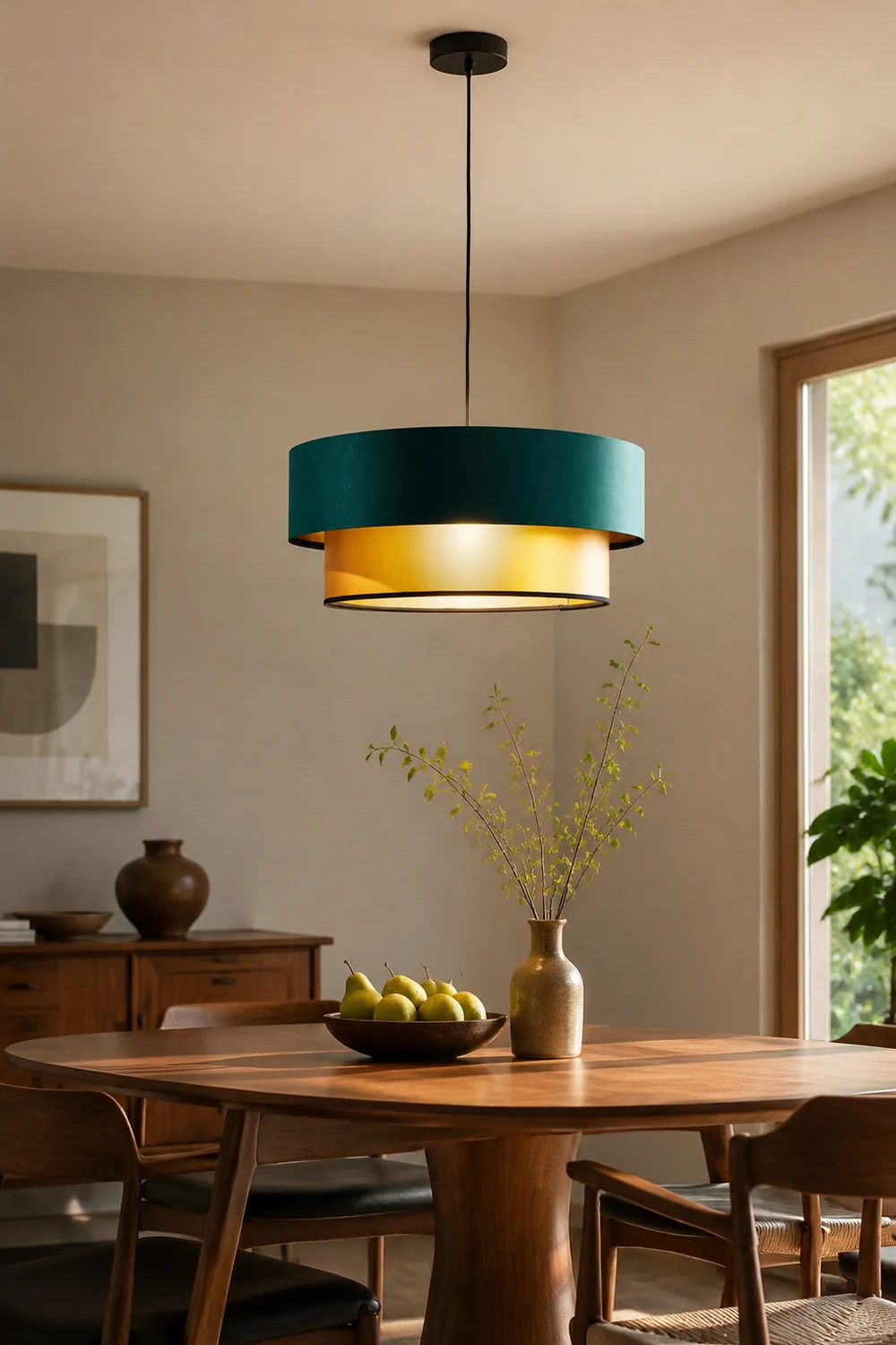 Morandi Double-layer Pendant Light Bedroom, Living Room - Lumpaz