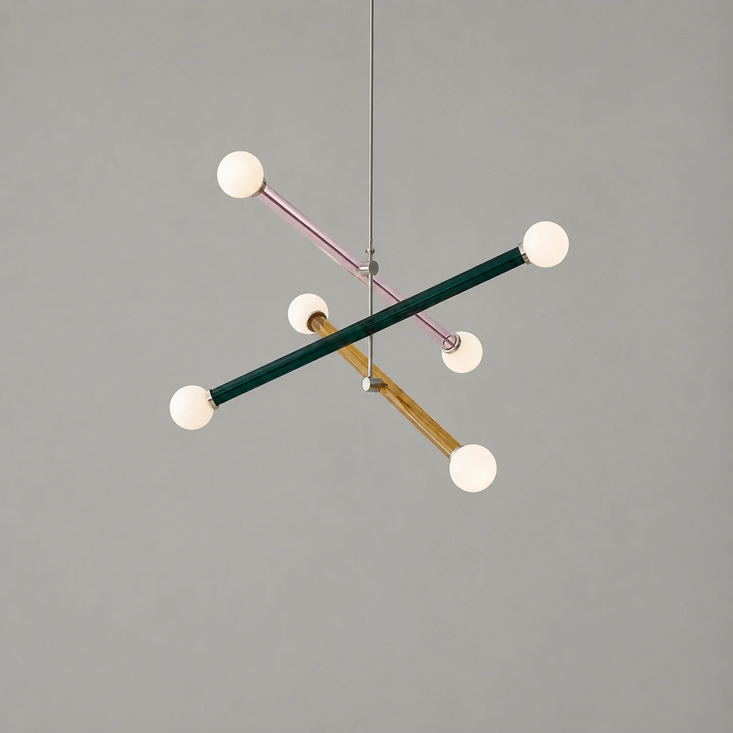 Avi Modern Metal/Glass Creative Children Bedroom Pendant Light Adjustable - Lumpaz