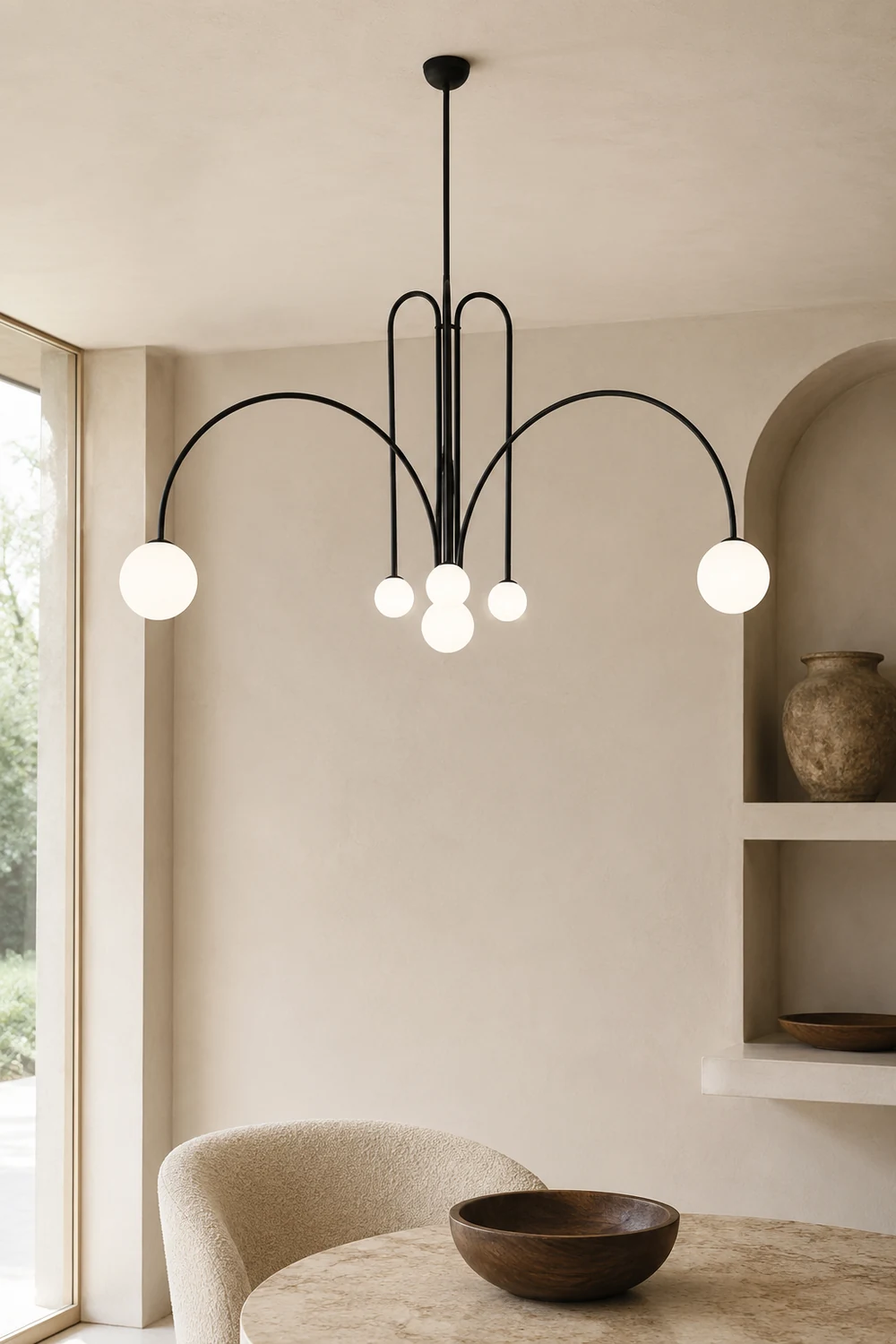 Avi Double Layer White Glass Pendant Light - Lumpaz