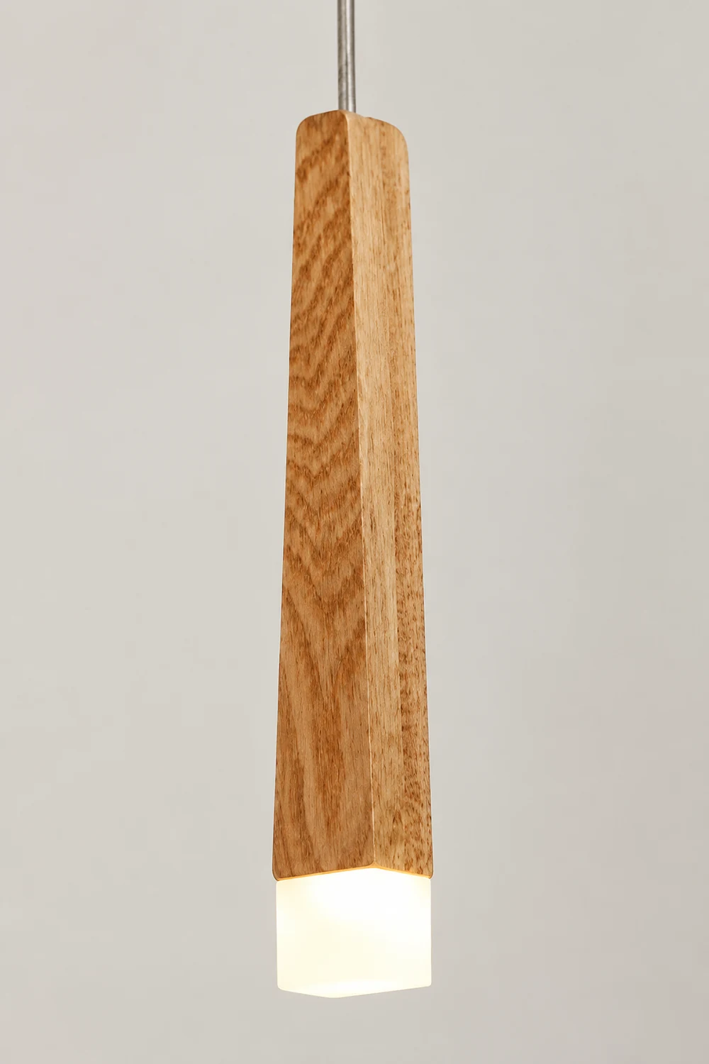 Ozawa Minimalist Linear Wood/Acrylic Pendant Light, Wood - Lumpaz