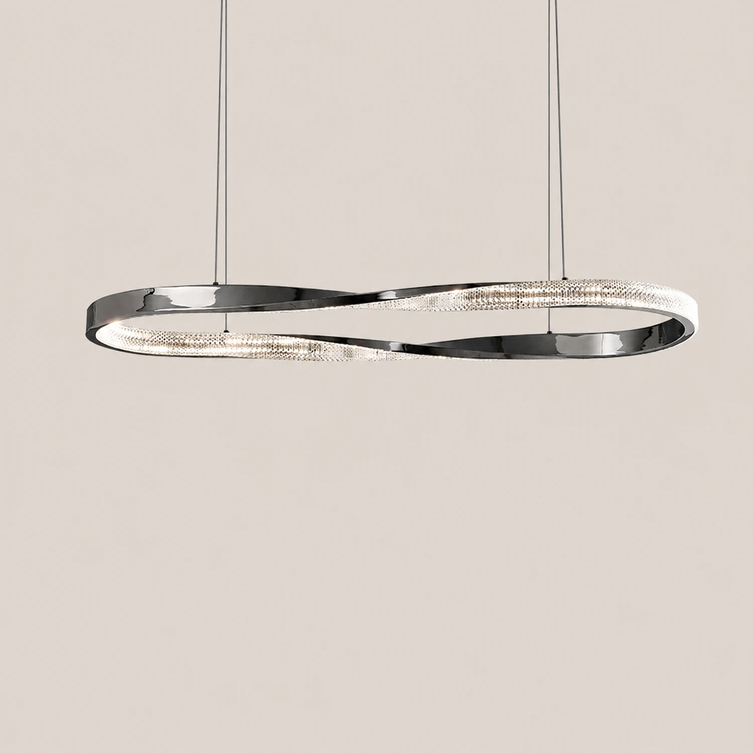 Kirsten Pendant Light, Aluminium & Arcylic, 1/2 Rings, 2 Color - Lumpaz