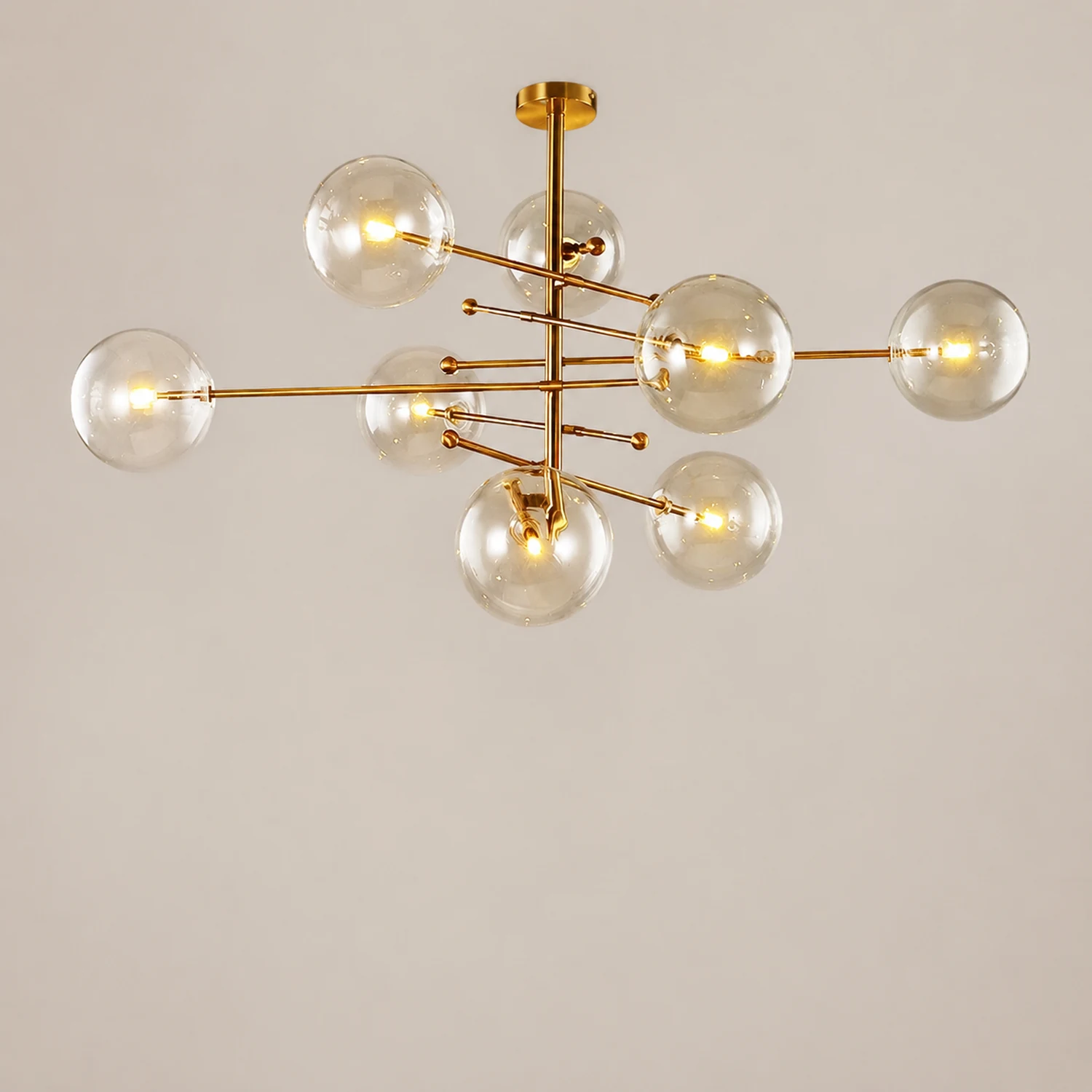 Valentina Modern Bubble  Pendant Light, Gold - Lumpaz