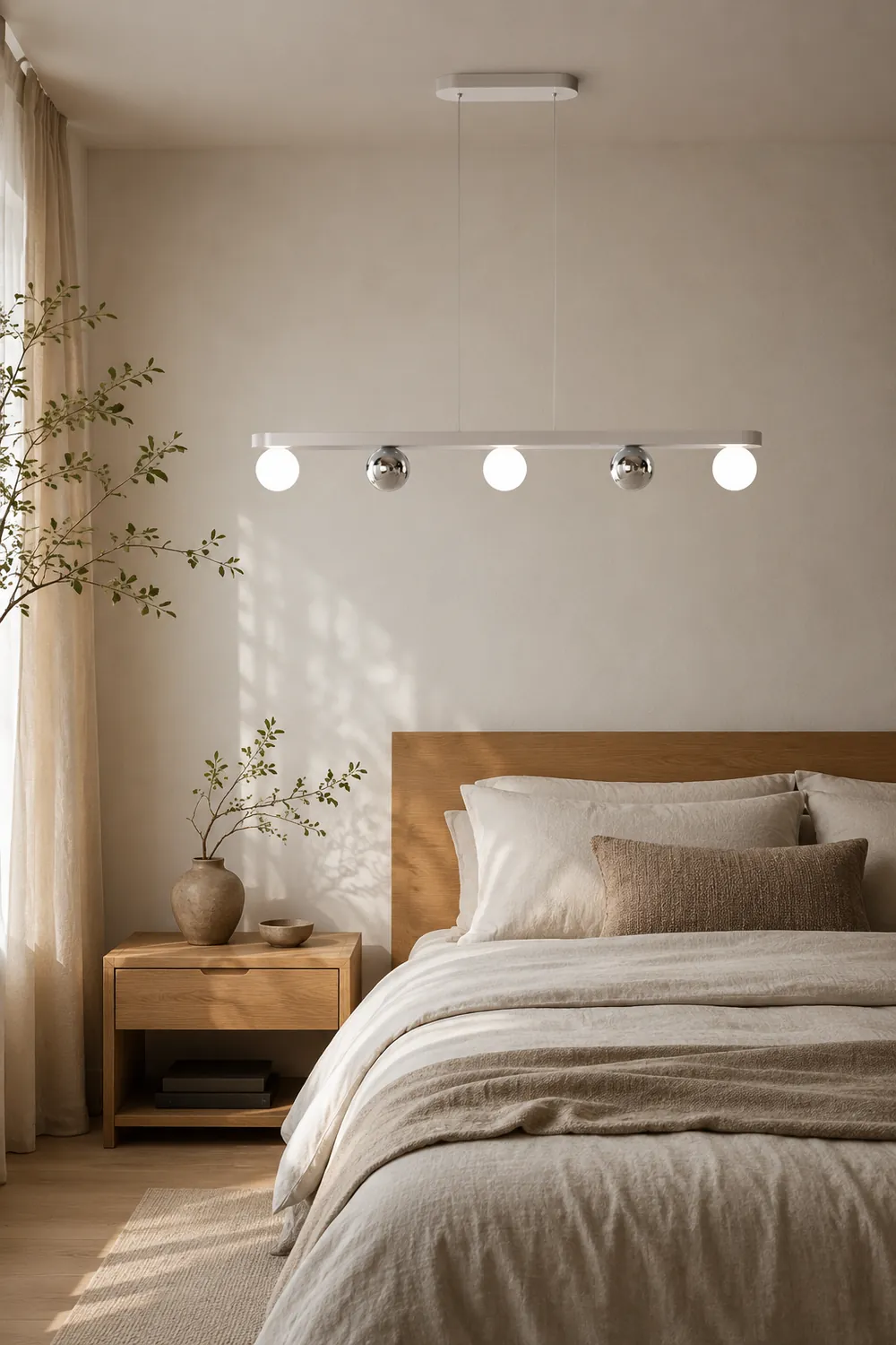 Valentina Pendant Light Multi Globe Modern, Metal/Acrylic, Silver, Dining Room - Lumpaz