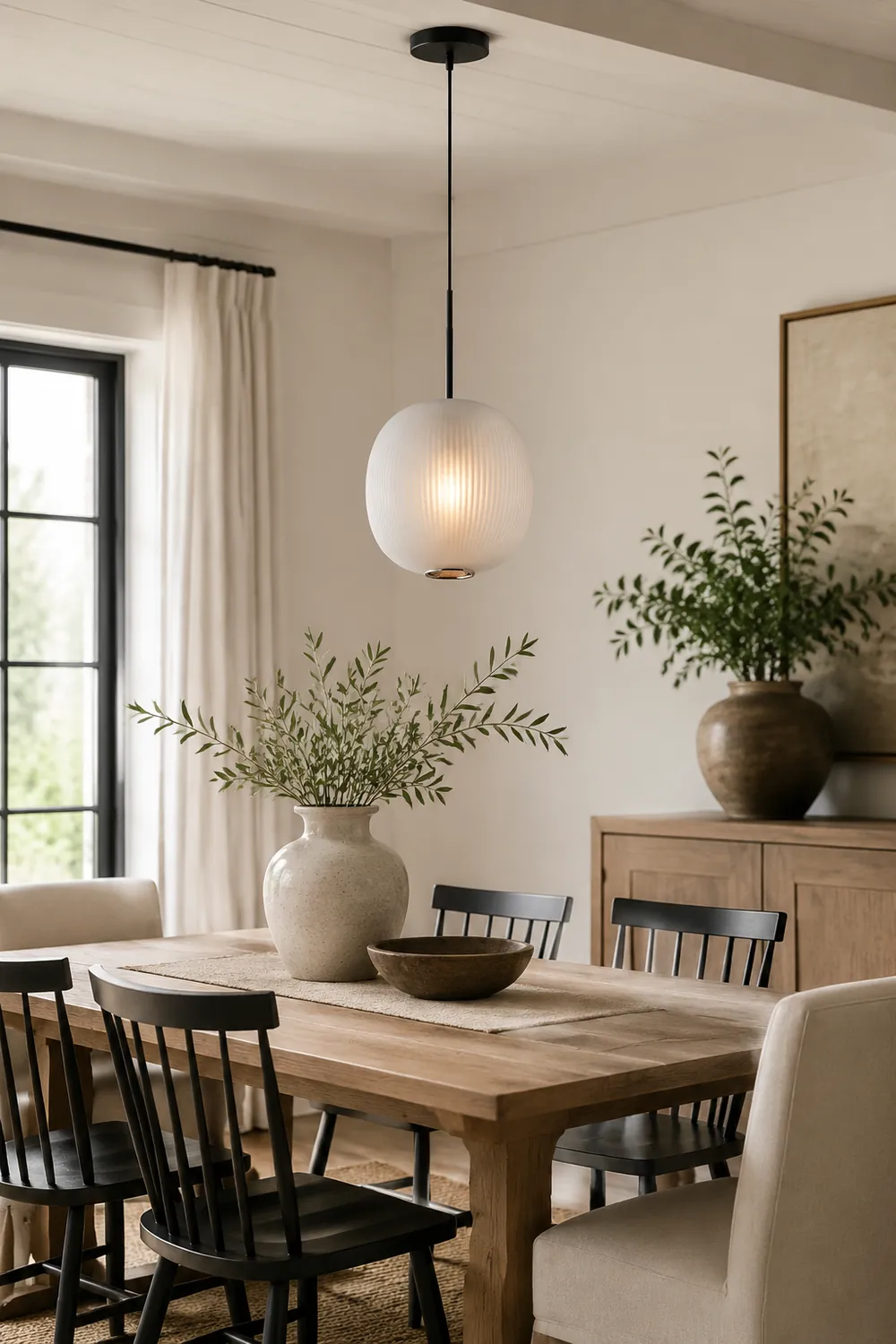 Hailie Frosted Glass Cylinder Pendant Light, Sandy White/Gray, Metal/Glass - Lumpaz