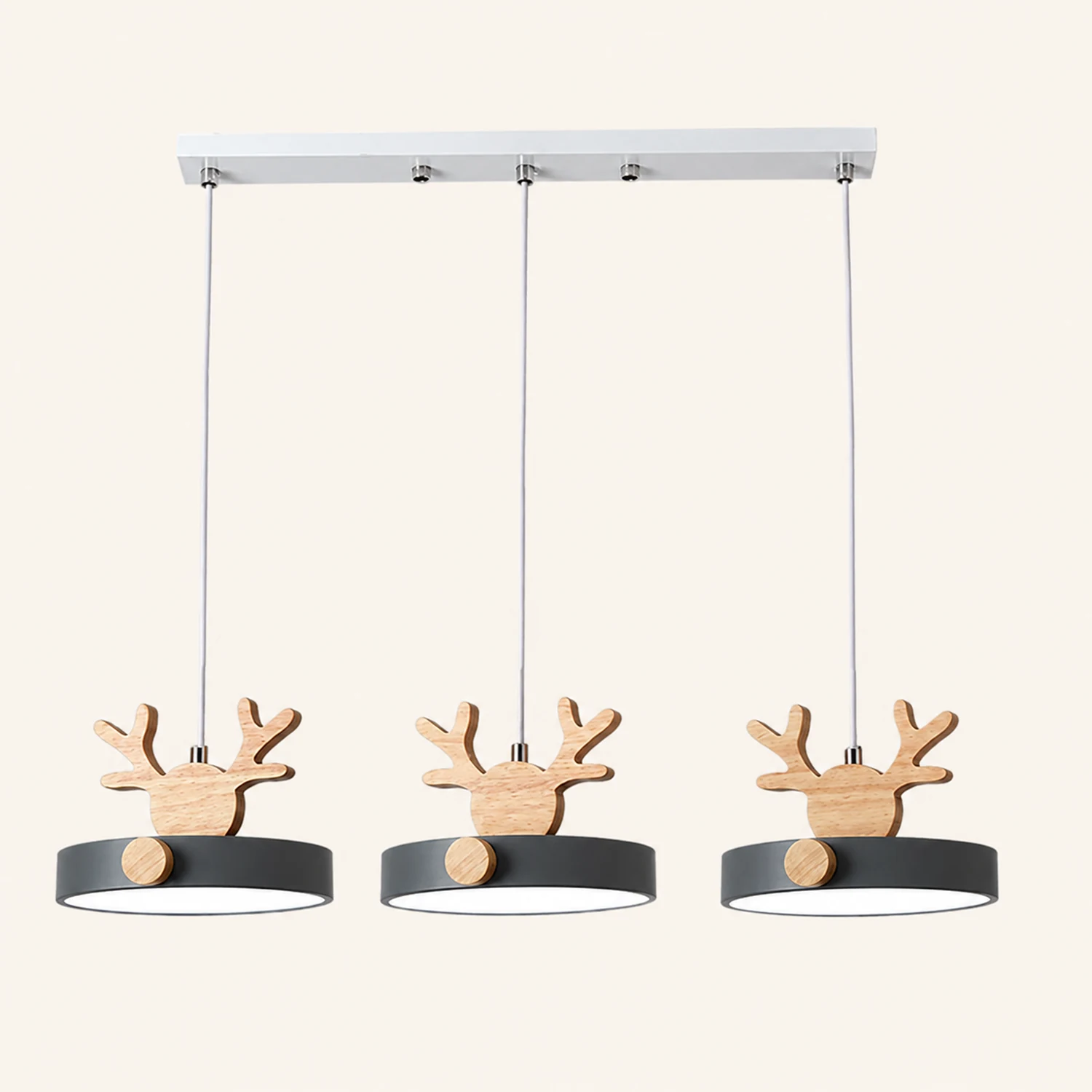 Morandi Deer Cluster Pendant Light 3 Color, 1/3 Heads - Lumpaz