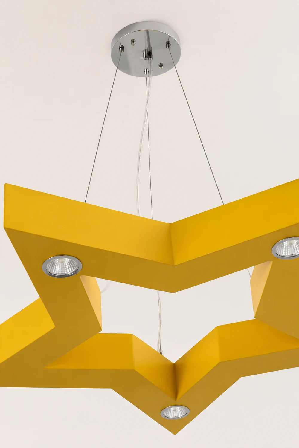 Minori Five-Pointed Star Colorful Metal Kids Pendant Light - Lumpaz