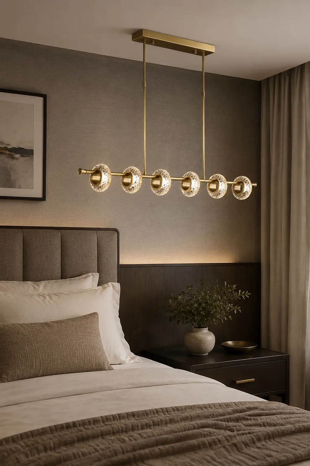Marilyn Modern Luxury metal/Glass Pendant Light, Gold - Lumpaz