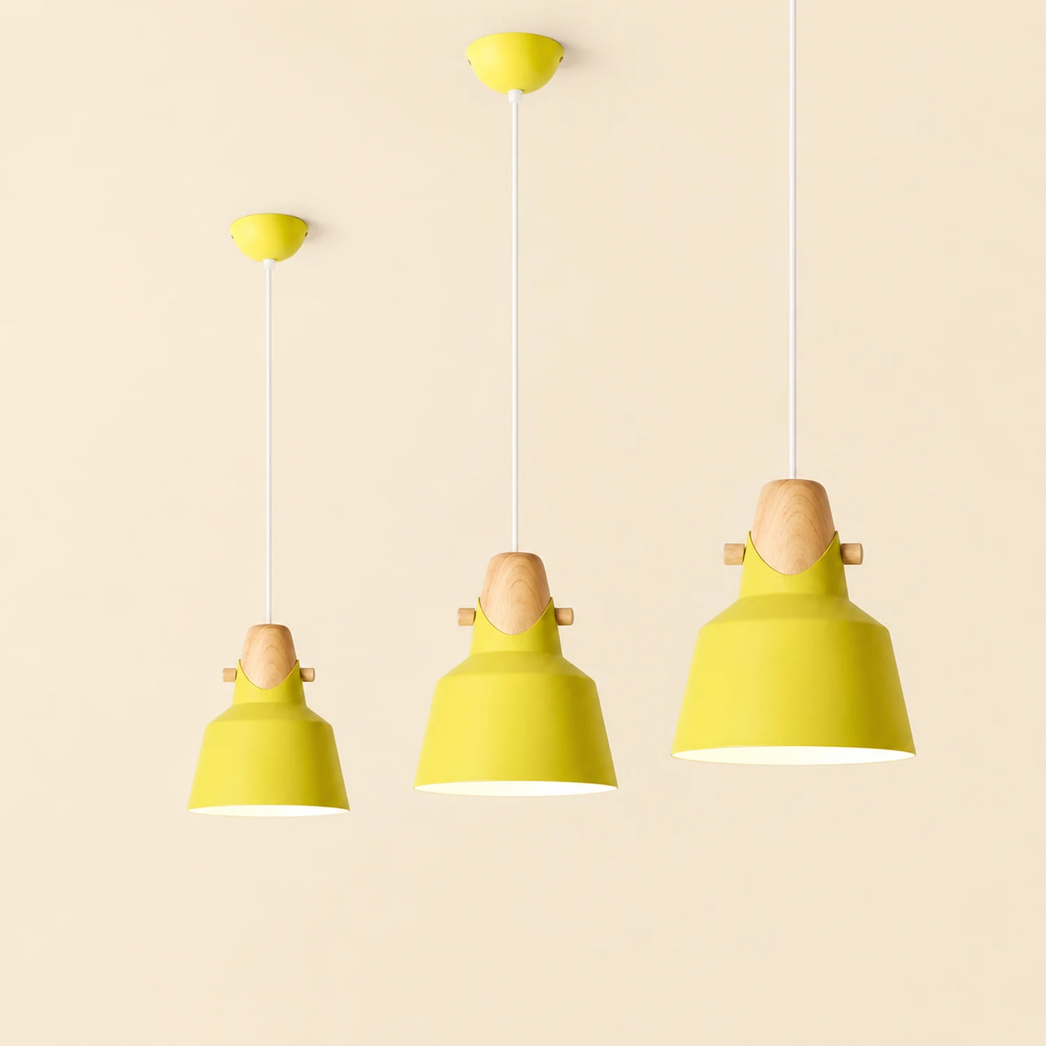 Morandi Nordic Dome Metal Pendant Light, Bule/Green/Pink - Lumpaz