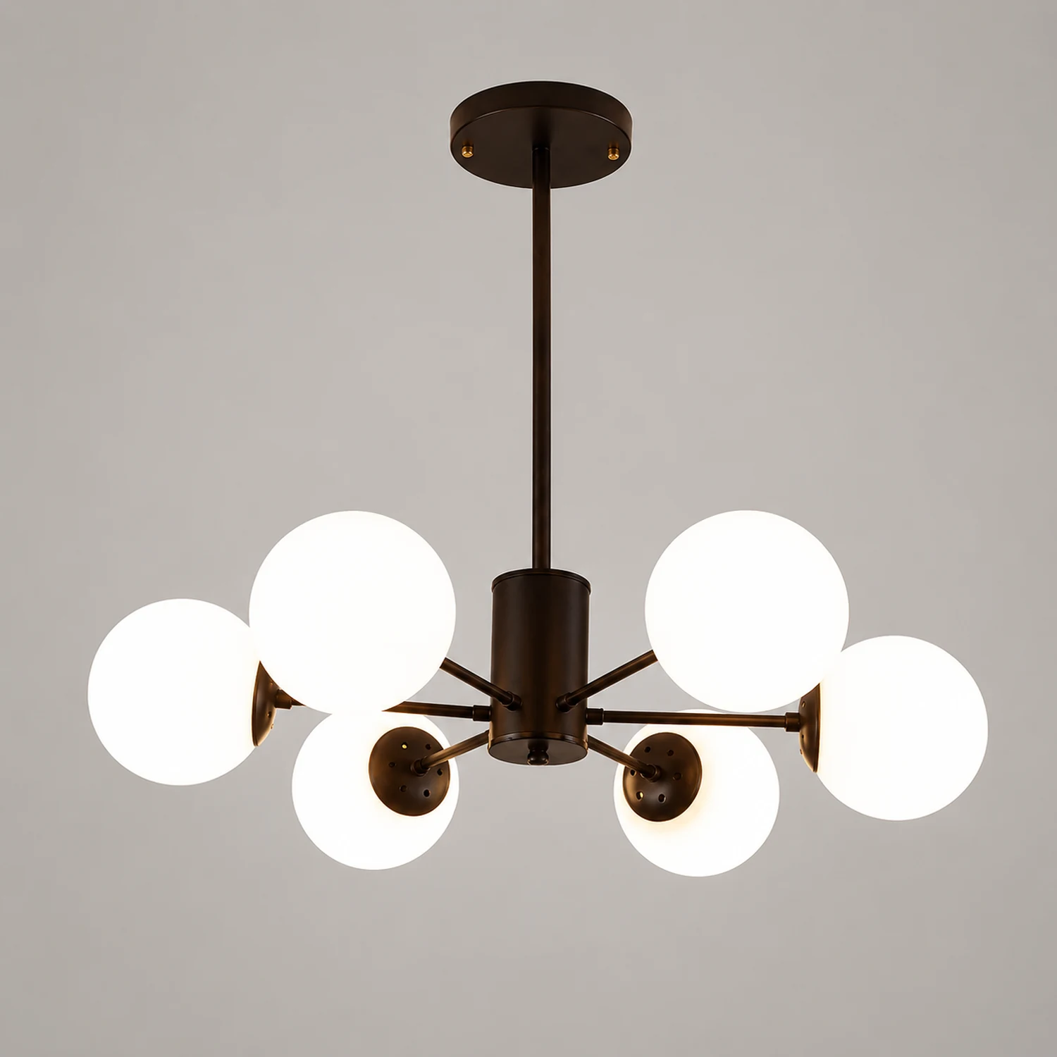 Valentina Designer Simple Nordic Pendant Light, Black/Gold - Lumpaz