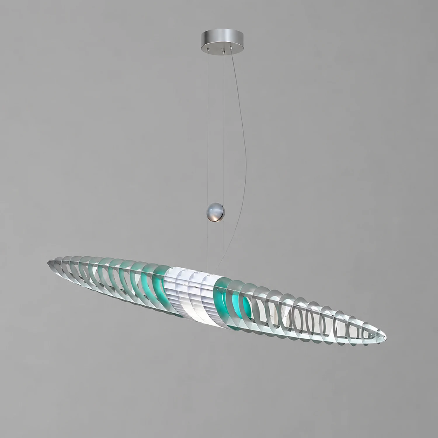 Eveline Modern Stainless Steel Pendant Light, 4 Color - Lumpaz