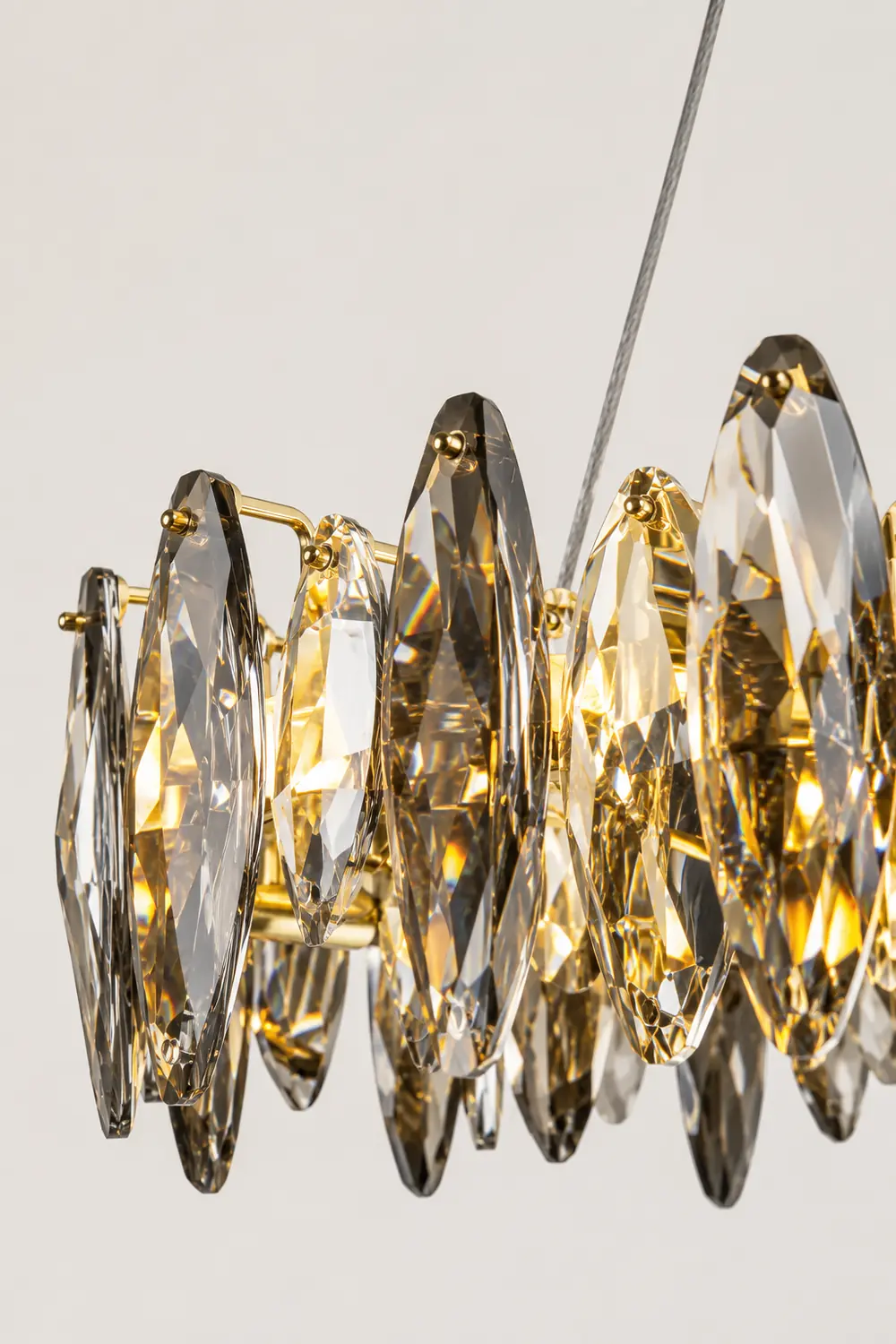 Marilyn Modern Annular Metal Pendant Light,Gold - Lumpaz