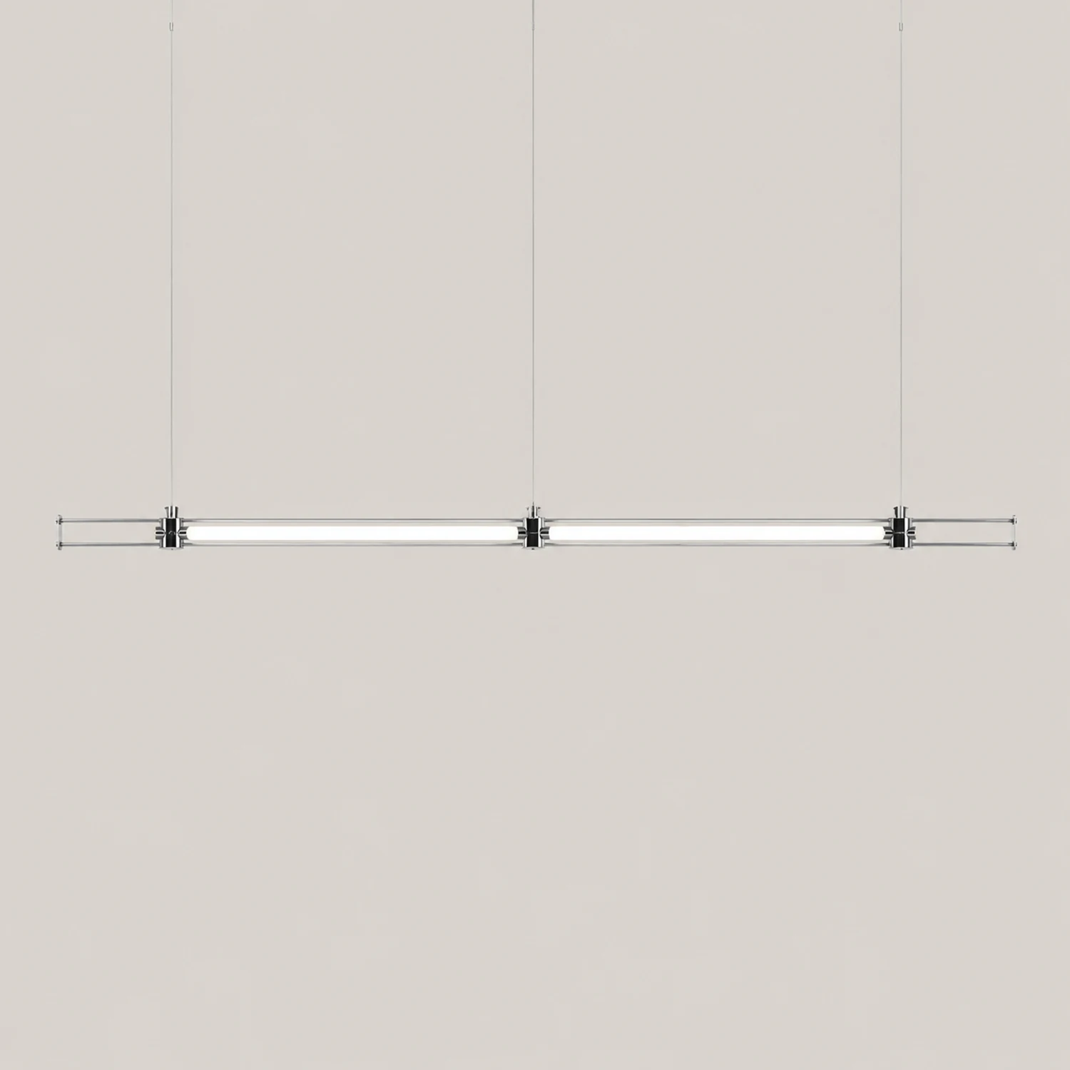 Edge Minimalist Linear Metal Pendant Light,White - Lumpaz
