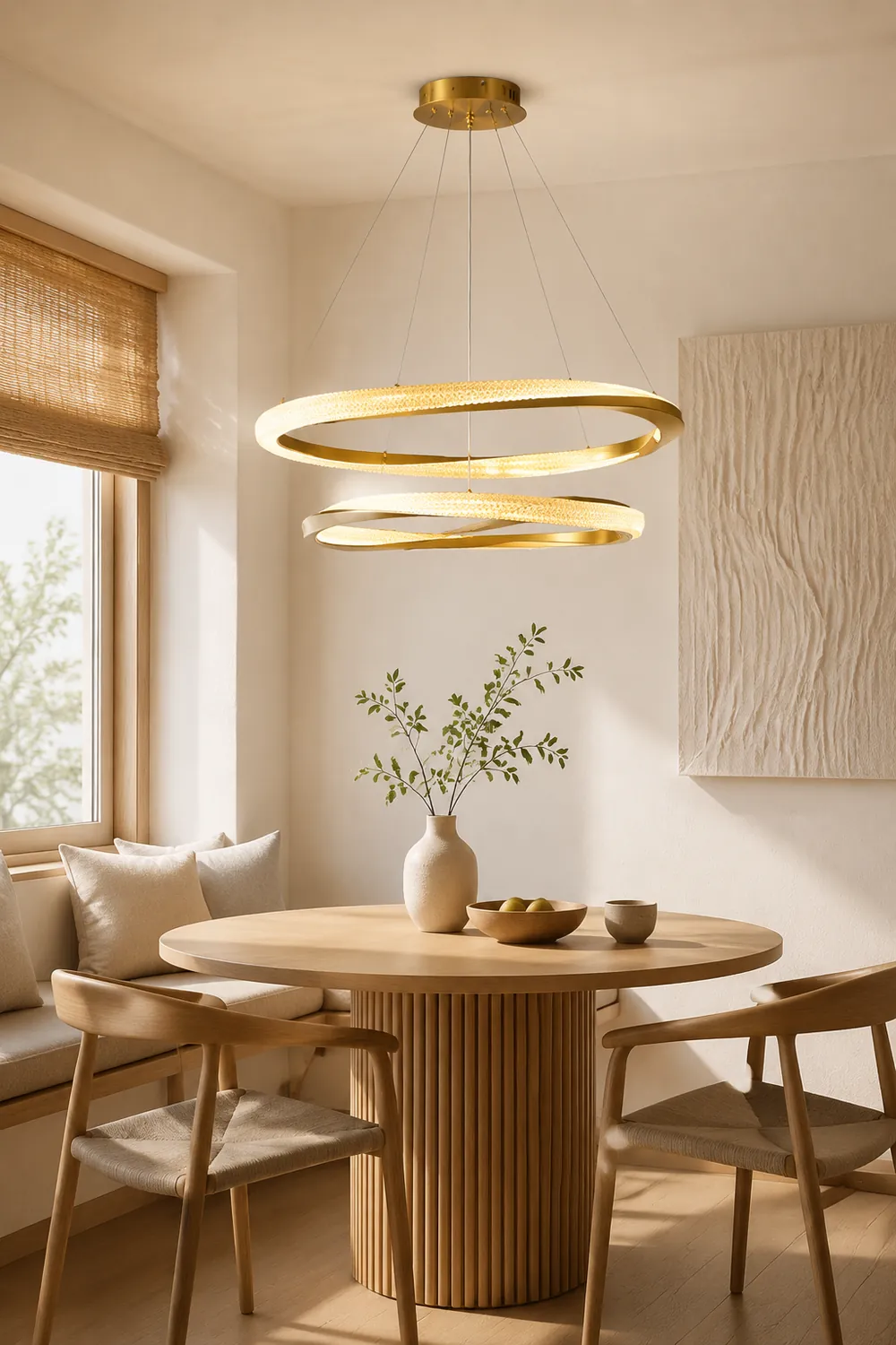 Kirsten Pendant Light, Aluminium & Arcylic, 1/2 Rings, 2 Color - Lumpaz