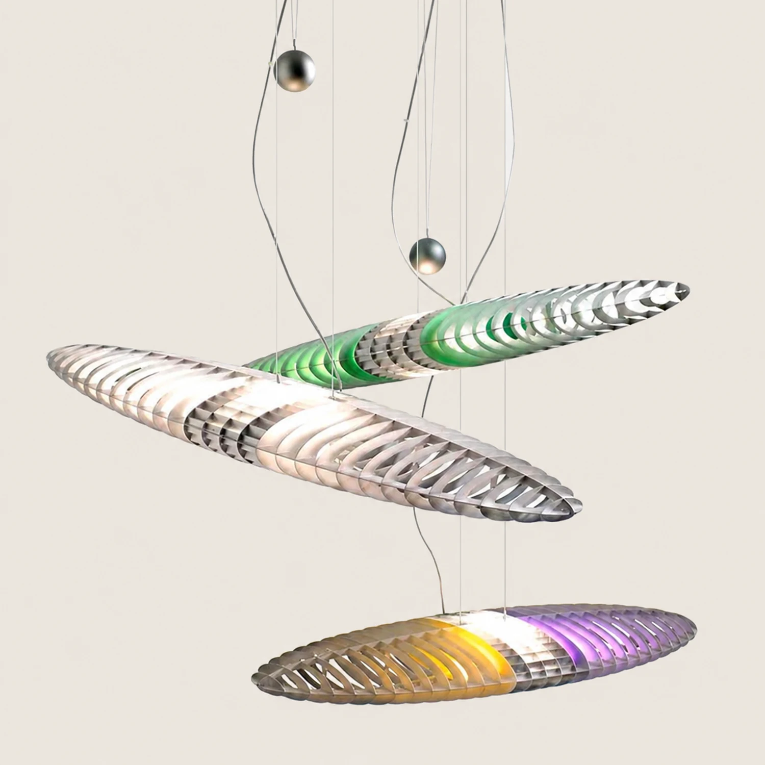 Eveline Modern Stainless Steel Pendant Light, 4 Color - Lumpaz