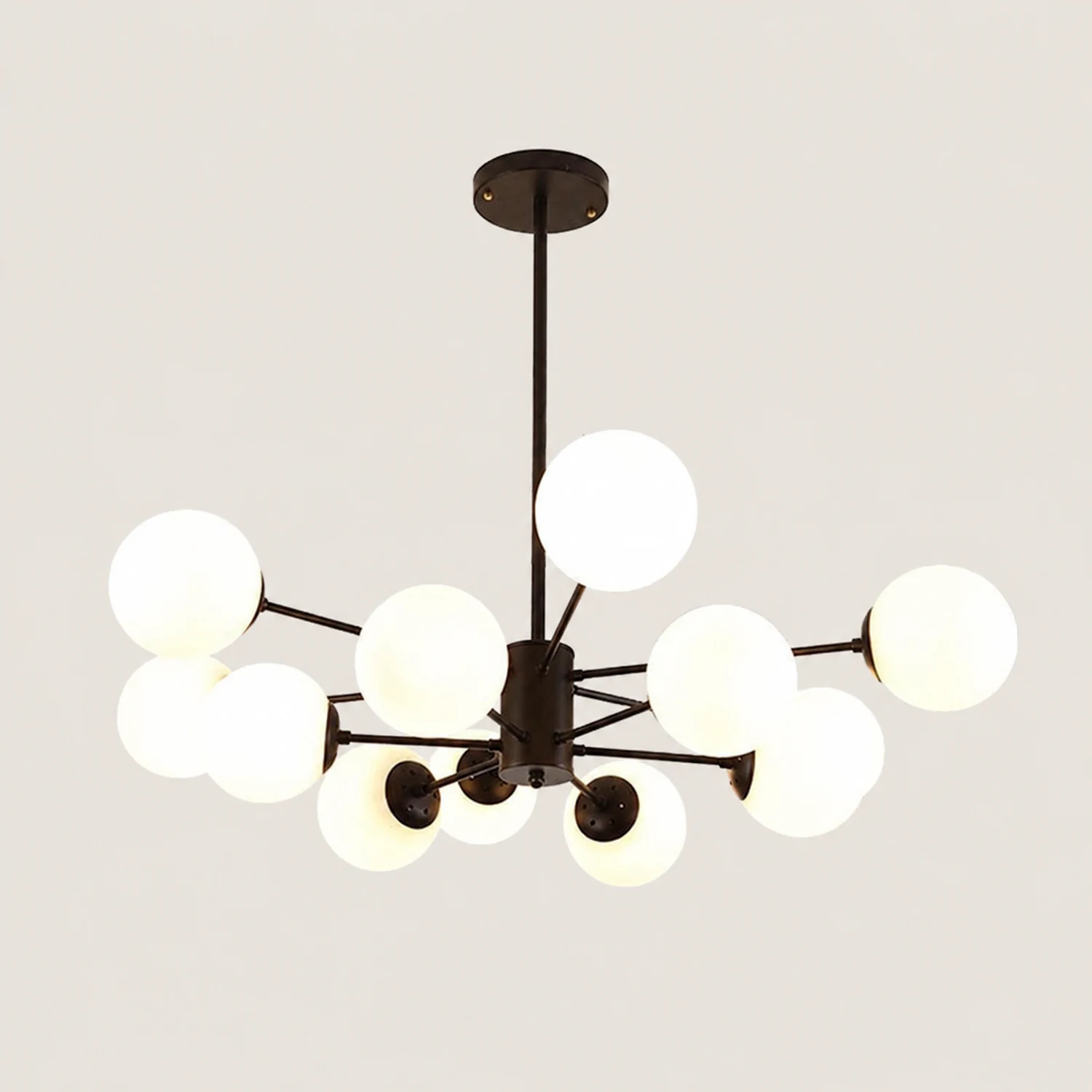 Valentina Designer Simple Nordic Pendant Light, Black/Gold - Lumpaz