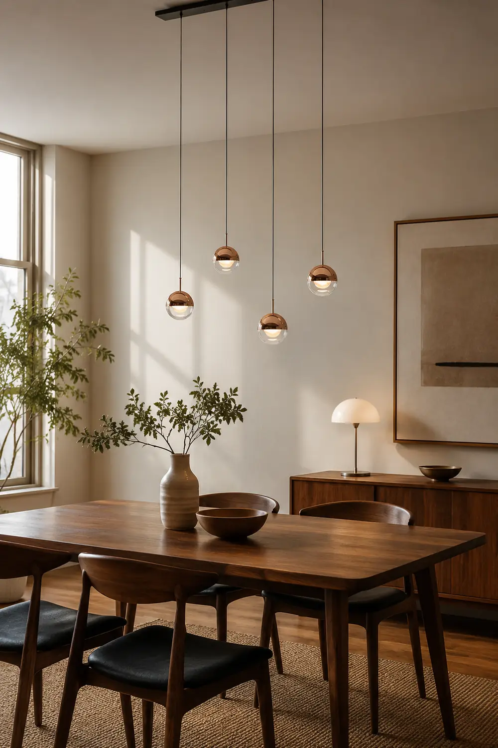 Valentina Modern Ball Metal/Glass Pendant Light, Gold/Rose Gold - Lumpaz