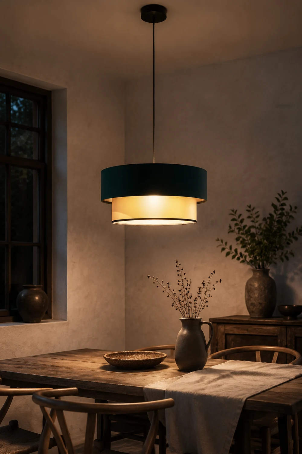 Morandi Double-layer Pendant Light Bedroom, Living Room - Lumpaz