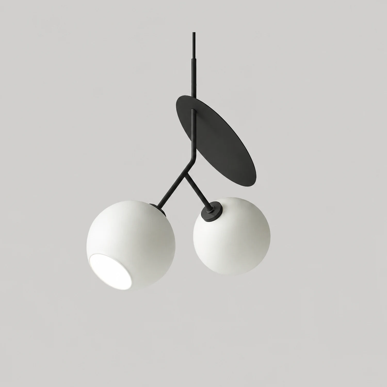 Valentina Cherry Pendant Light, Metal & Glass, 3 Color - Lumpaz