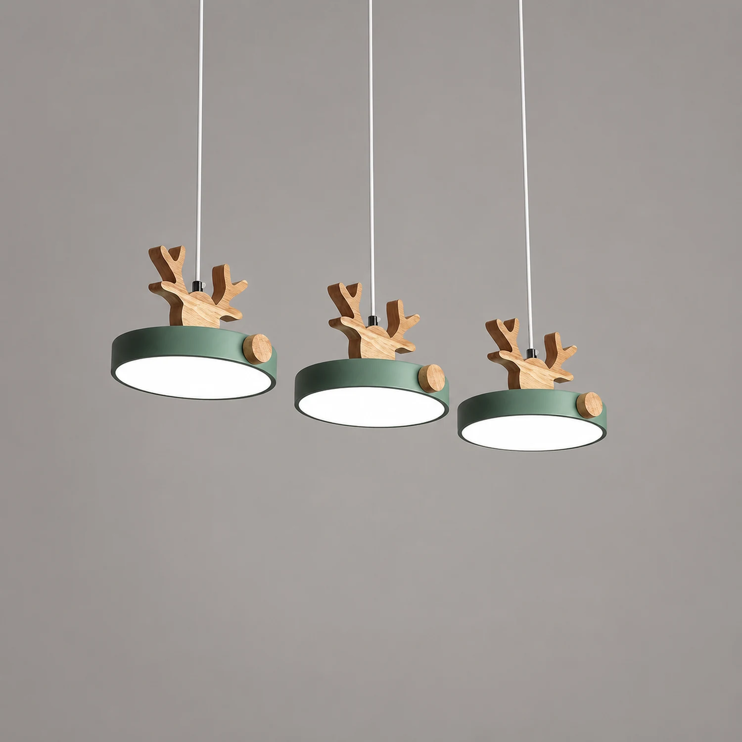 Morandi Deer Cluster Pendant Light 3 Color, 1/3 Heads - Lumpaz