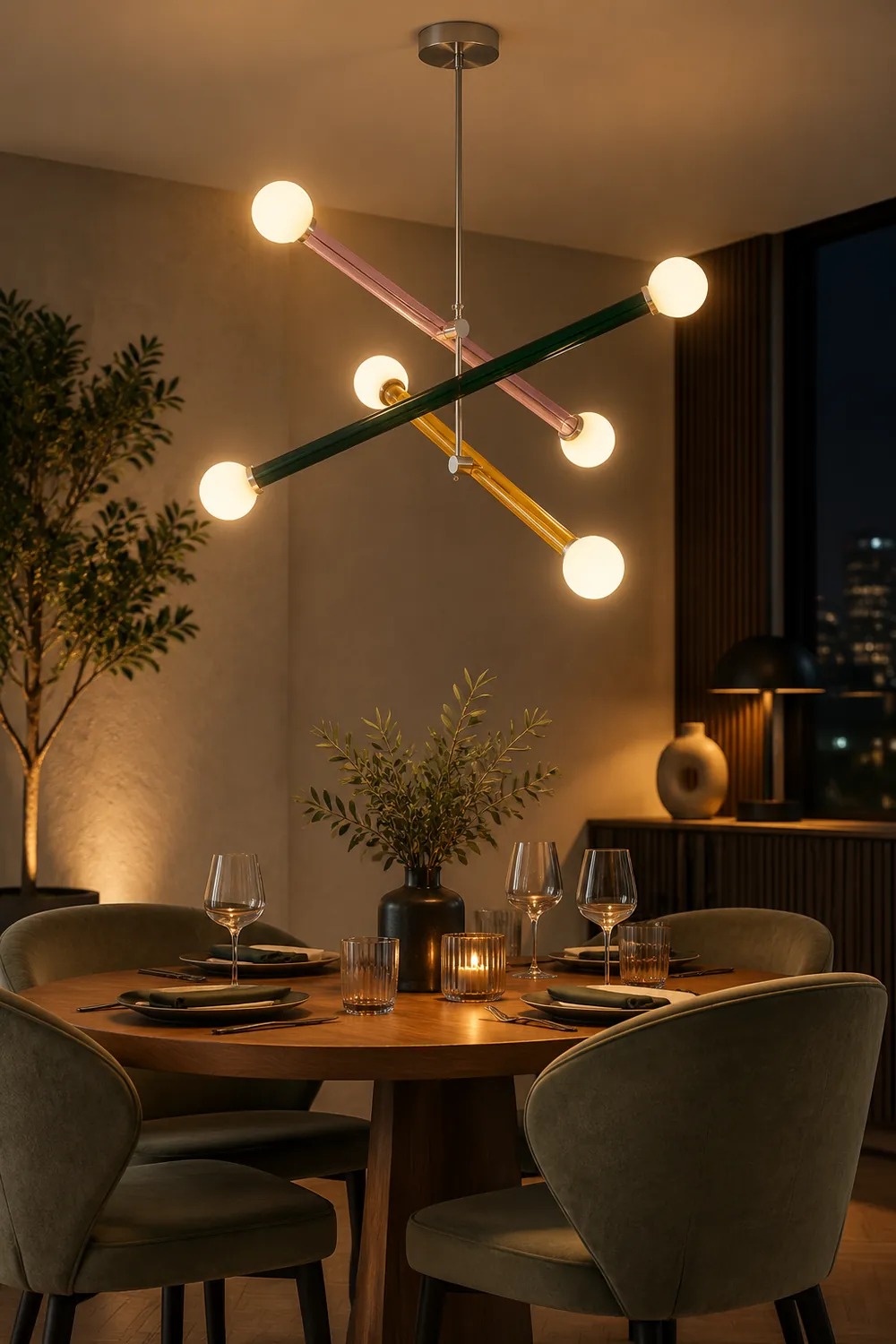 Avi Modern Metal/Glass Creative Children Bedroom Pendant Light Adjustable - Lumpaz