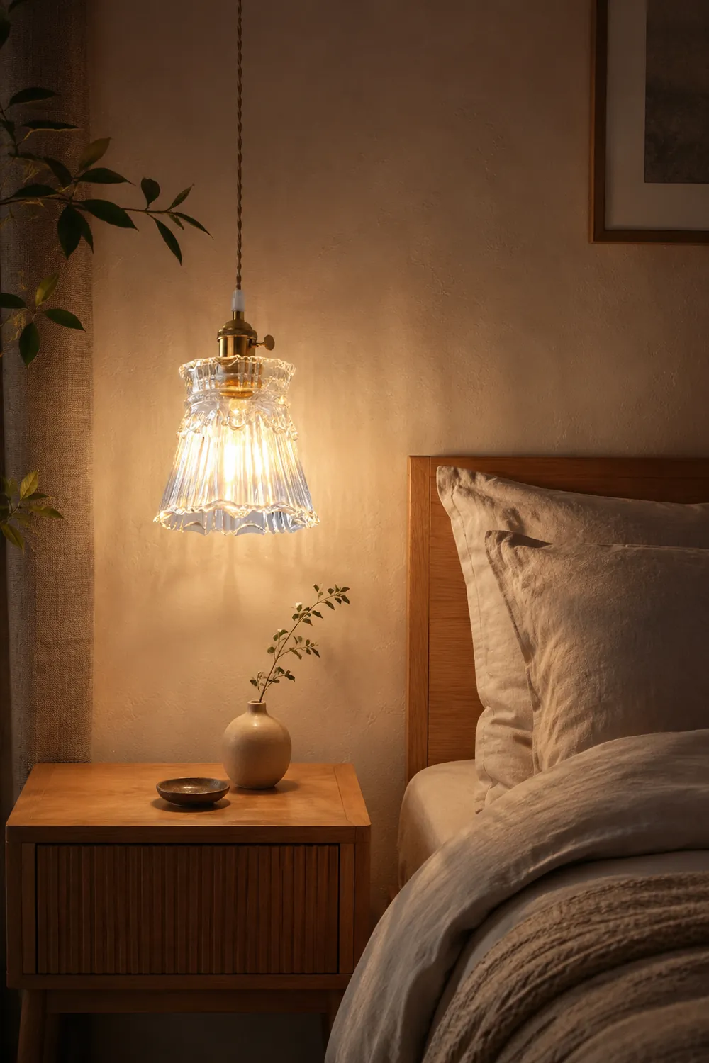 Hailie Art Deco Blown Brass & Glass Pendant Light, 7 Styles - Lumpaz
